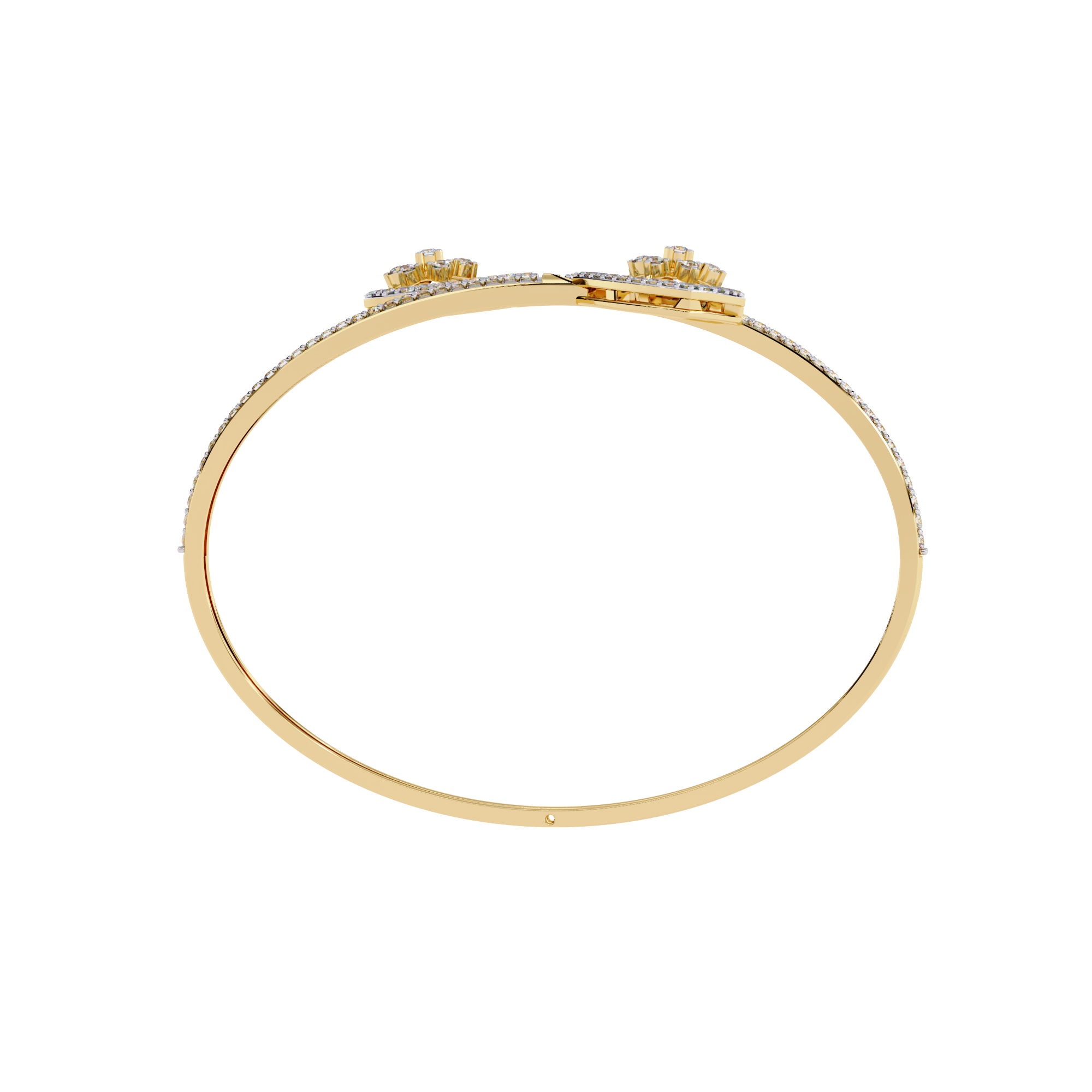 1.34 CT HEARTBEAT OPEN BRACELET