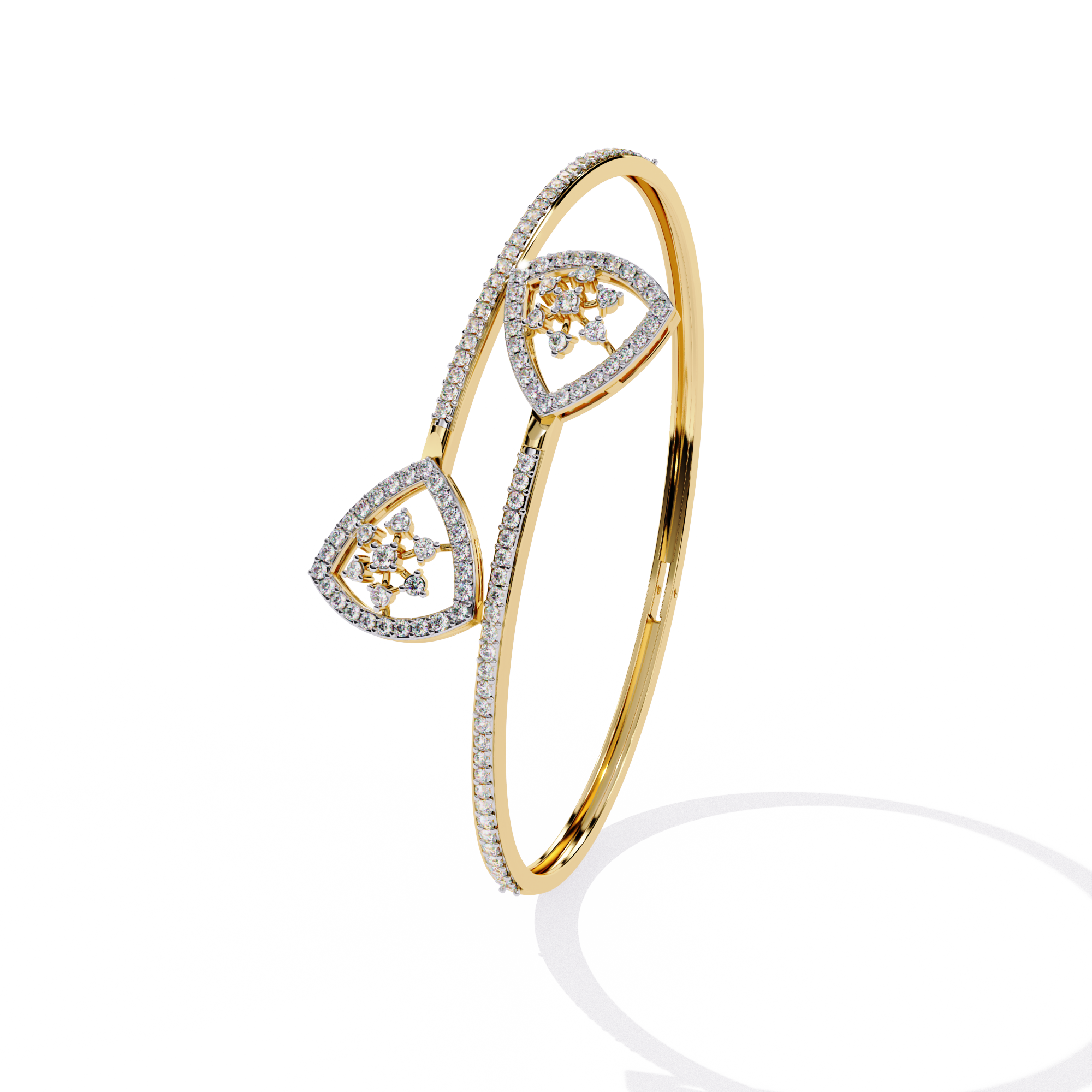 1.34 CT HEARTBEAT OPEN BRACELET