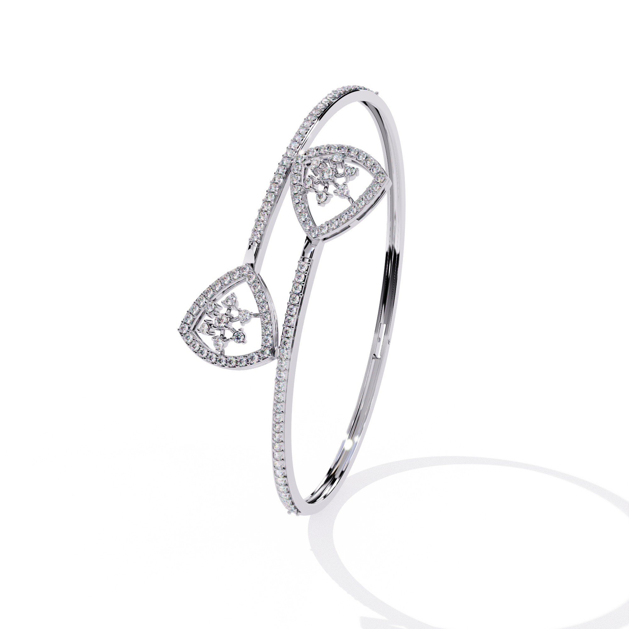 1.34 CT HEARTBEAT OPEN BRACELET