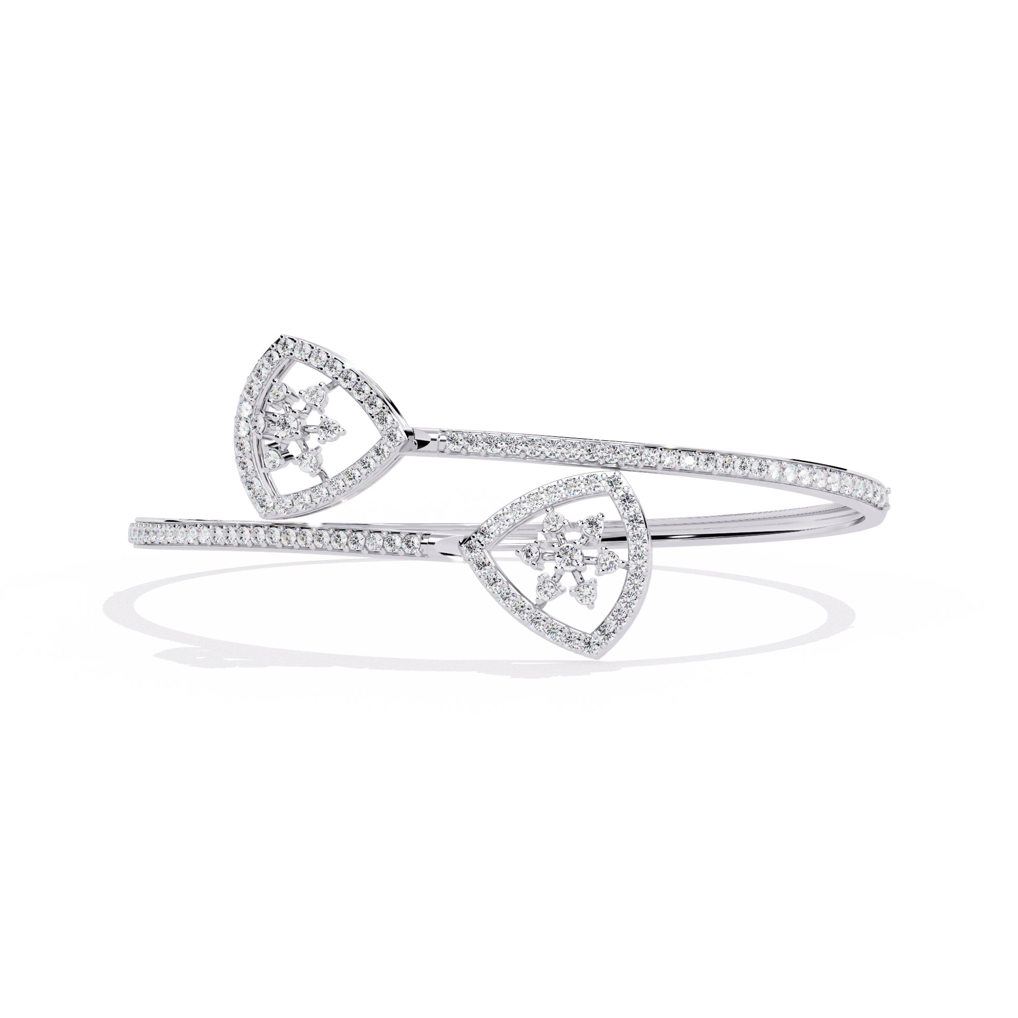 1.34 CT HEARTBEAT OPEN BRACELET