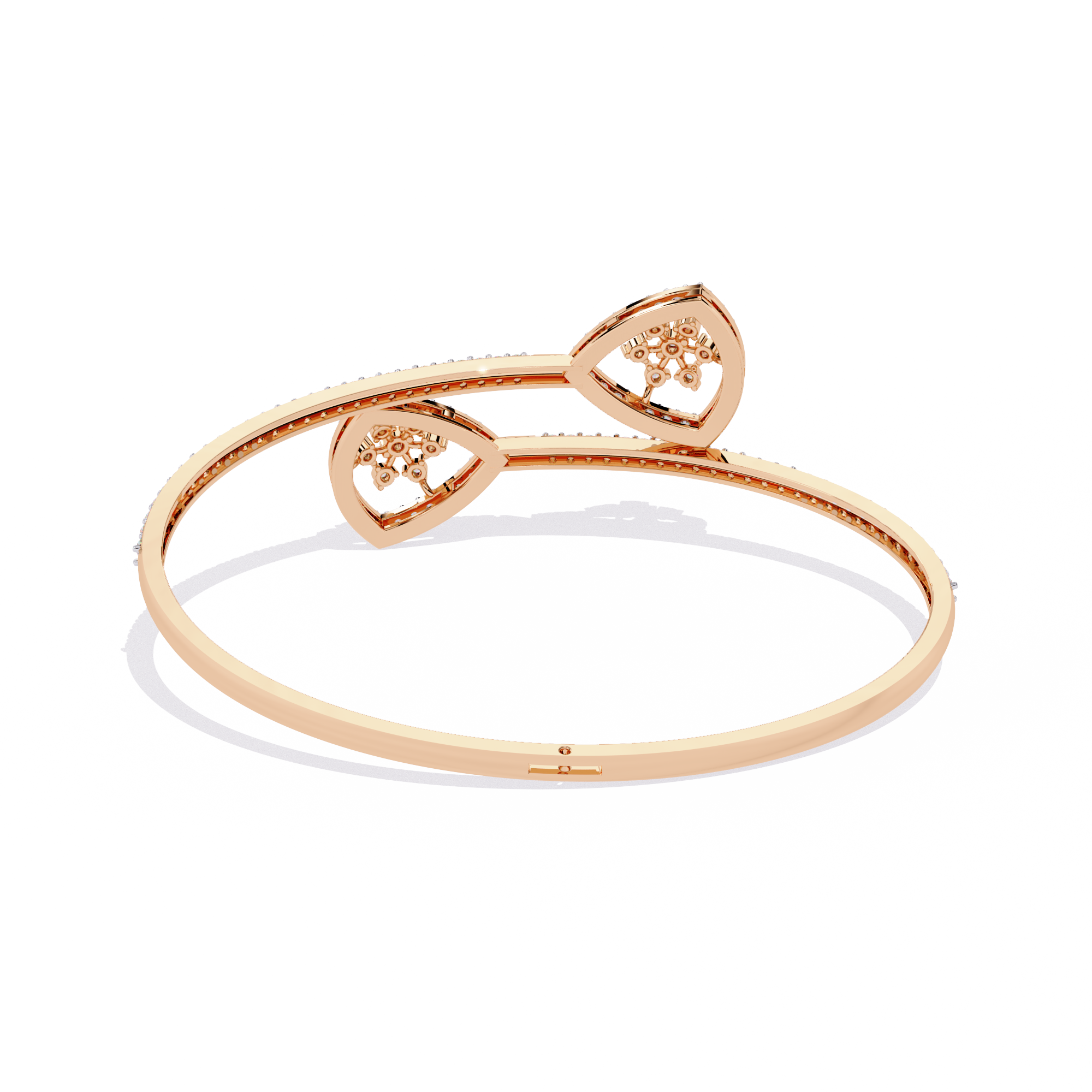 1.34 CT HEARTBEAT OPEN BRACELET