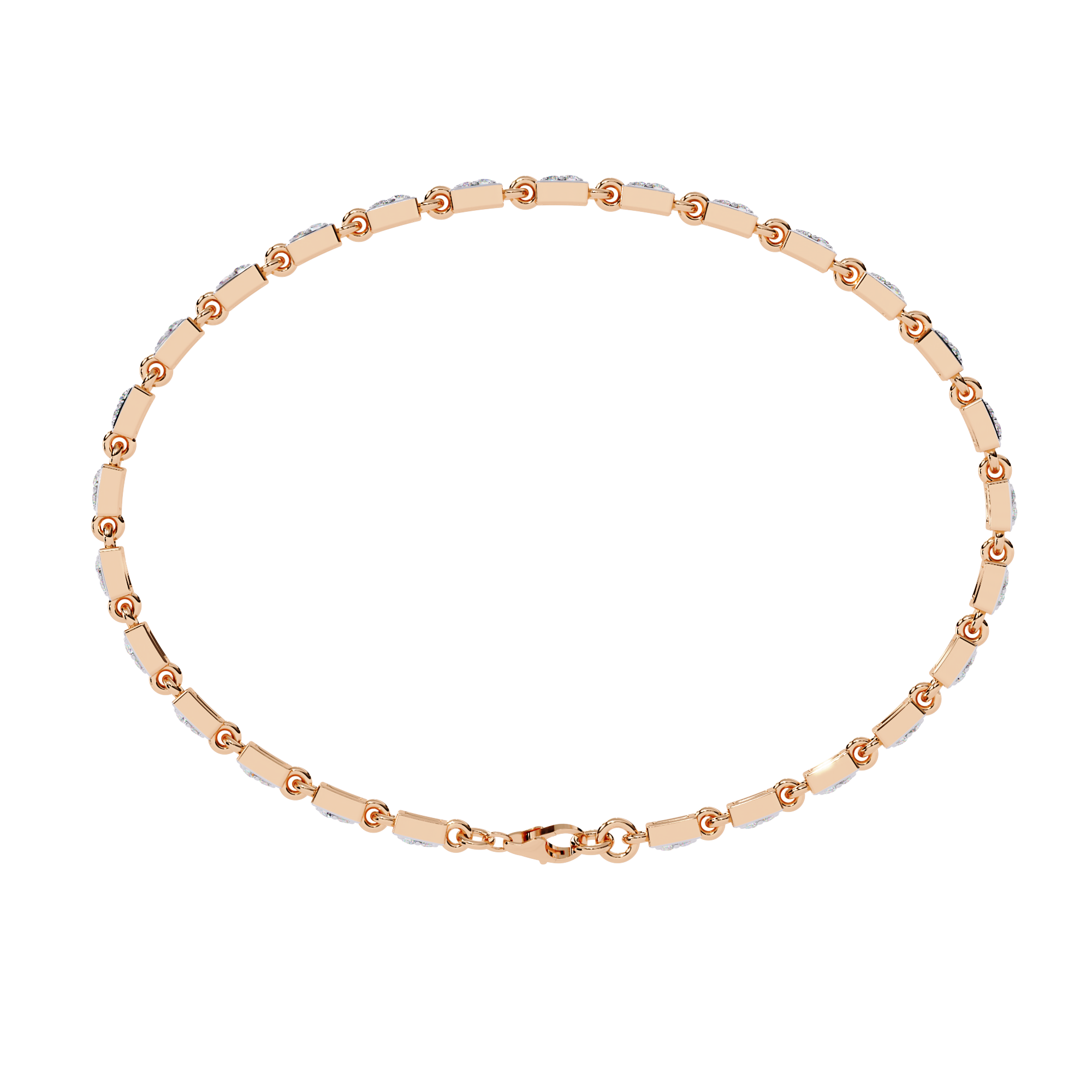 0.45 CT LINEA TWIST BRACELET 18K