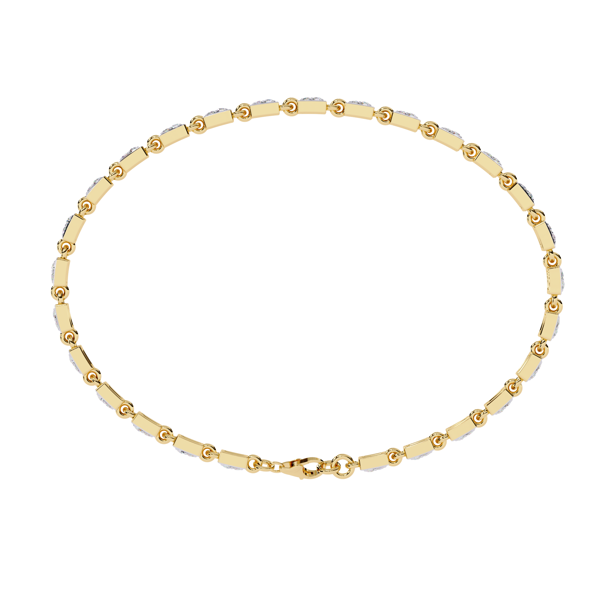 0.45 CT LINEA TWIST BRACELET 18K