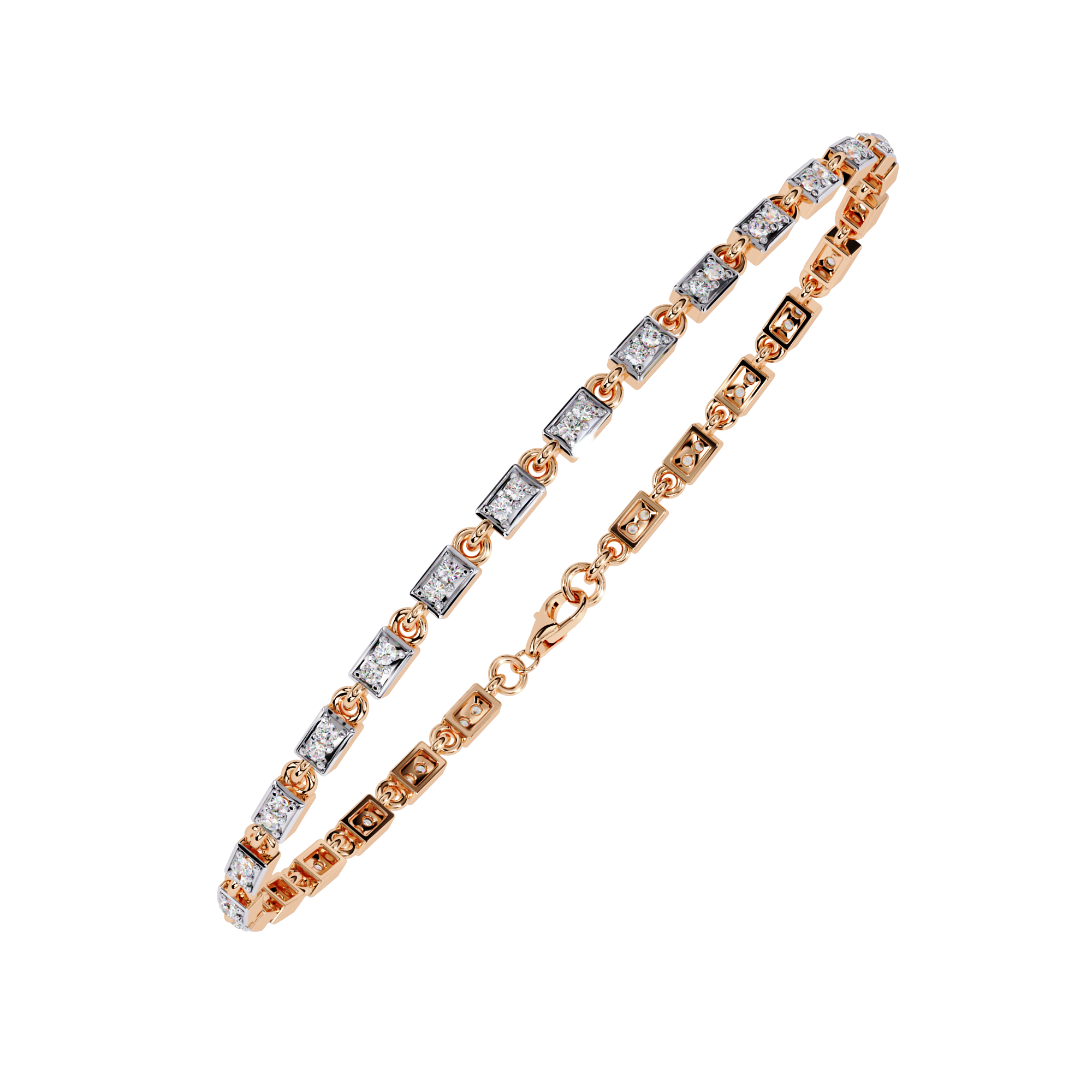0.45 CT LINEA TWIST BRACELET 18K