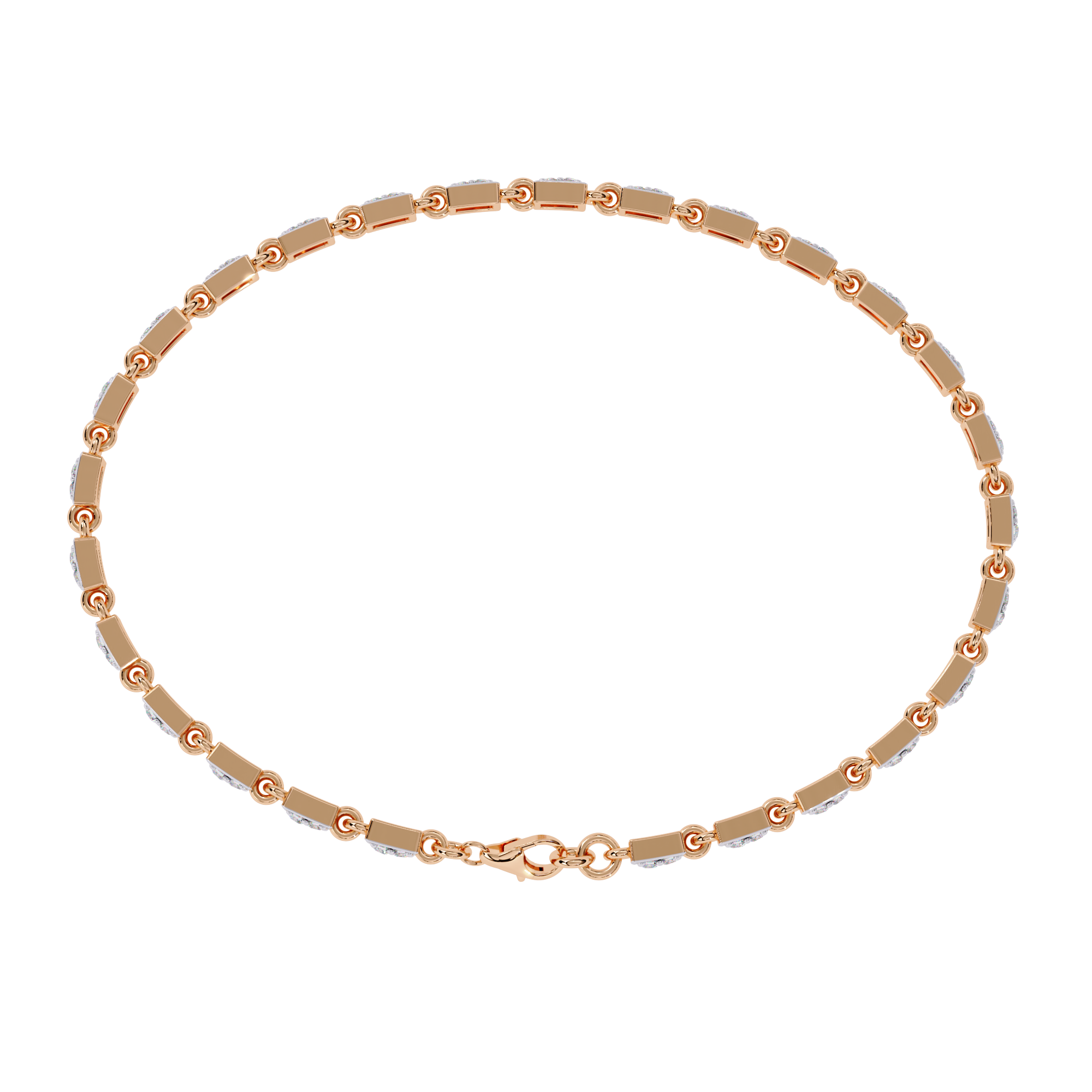 0.45 CT LINEA TWIST BRACELET 18K