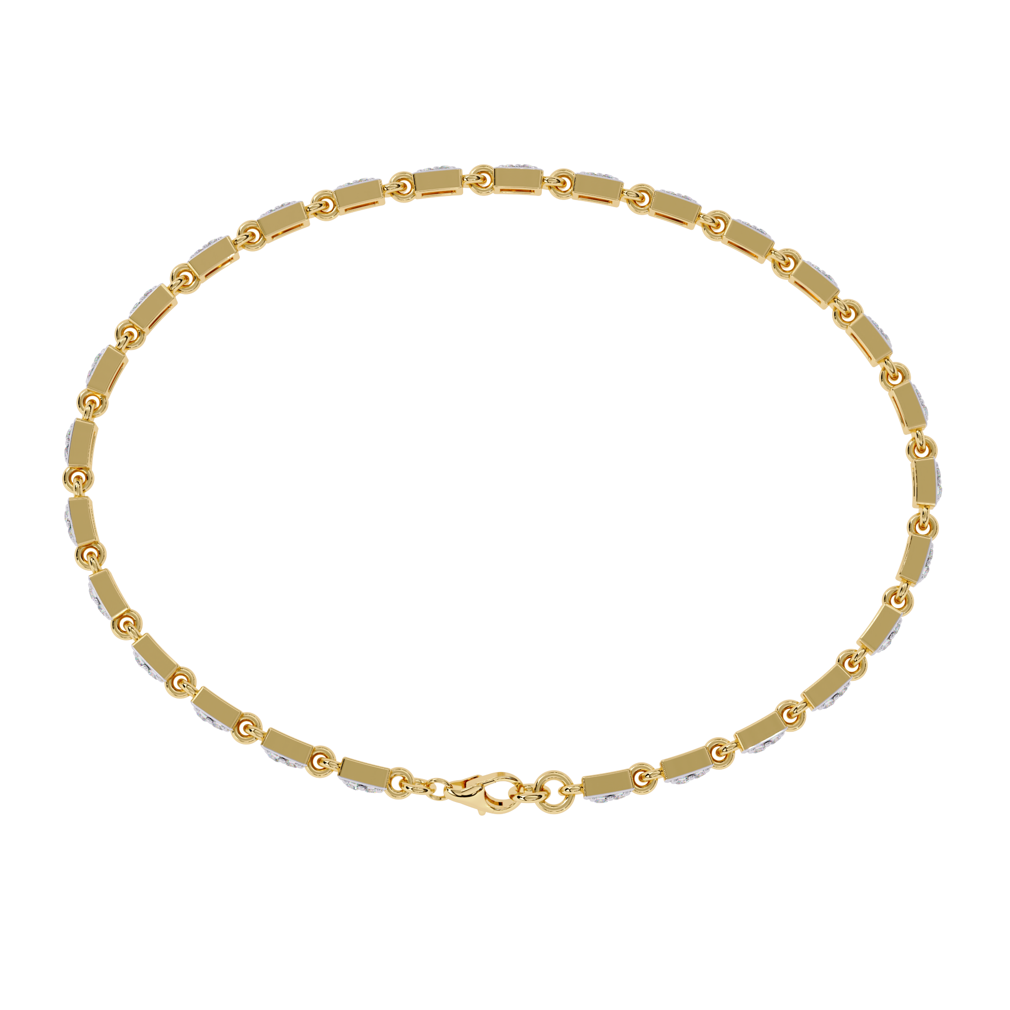 0.45 CT LINEA TWIST BRACELET 18K