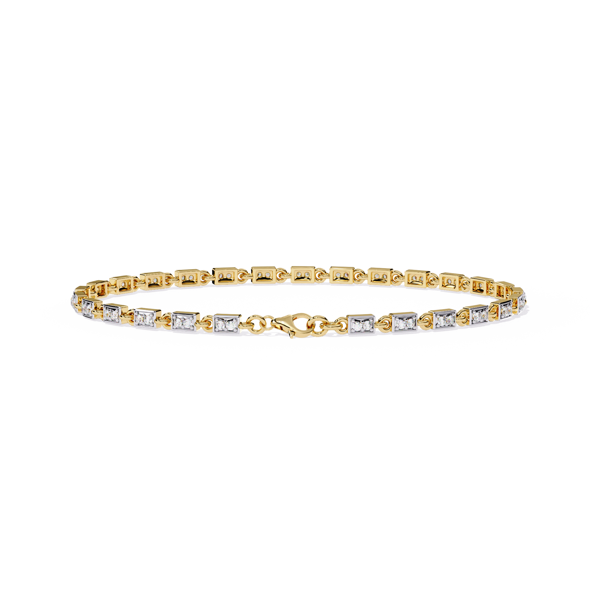 0.45 CT LINEA TWIST BRACELET 18K