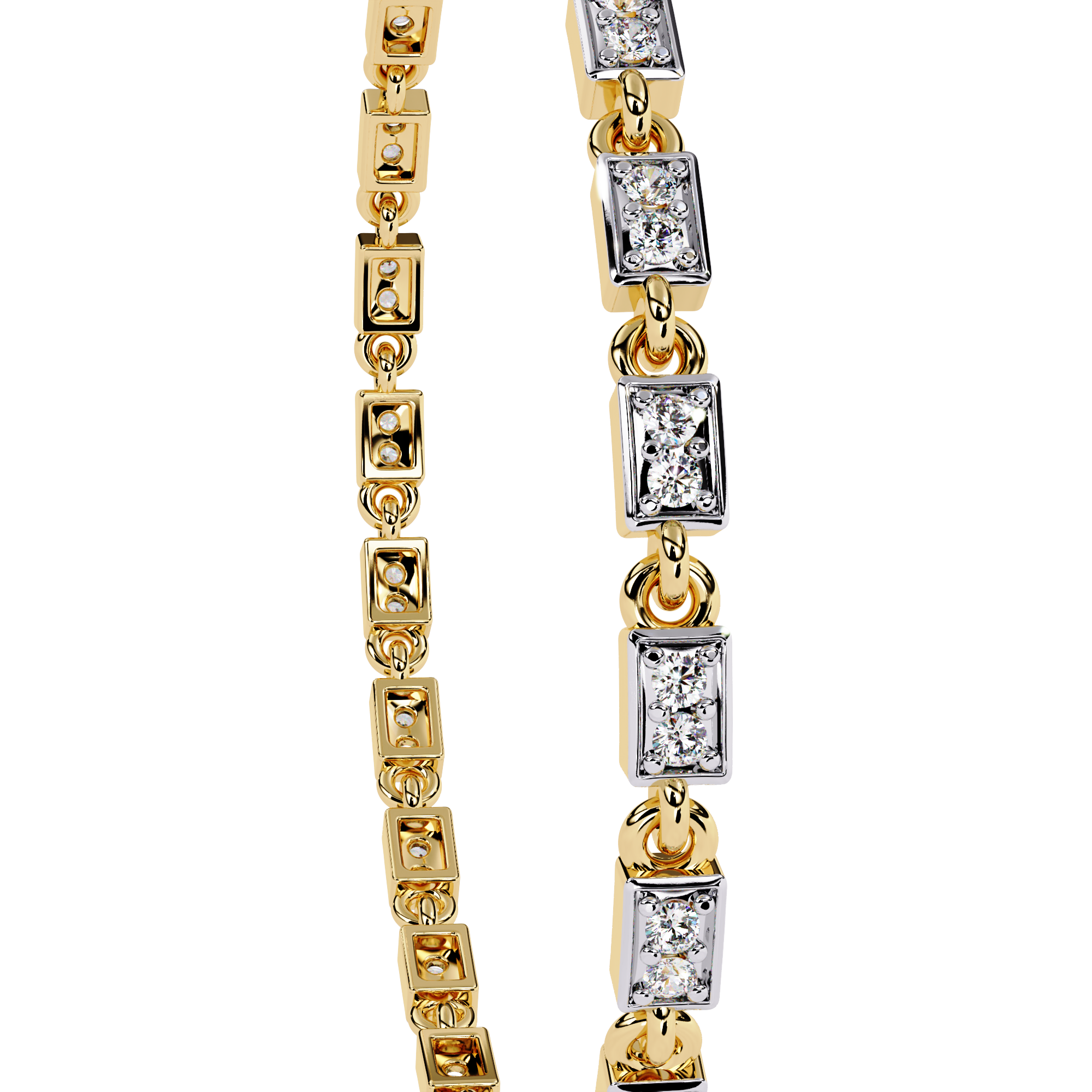 0.45 CT LINEA TWIST BRACELET 18K
