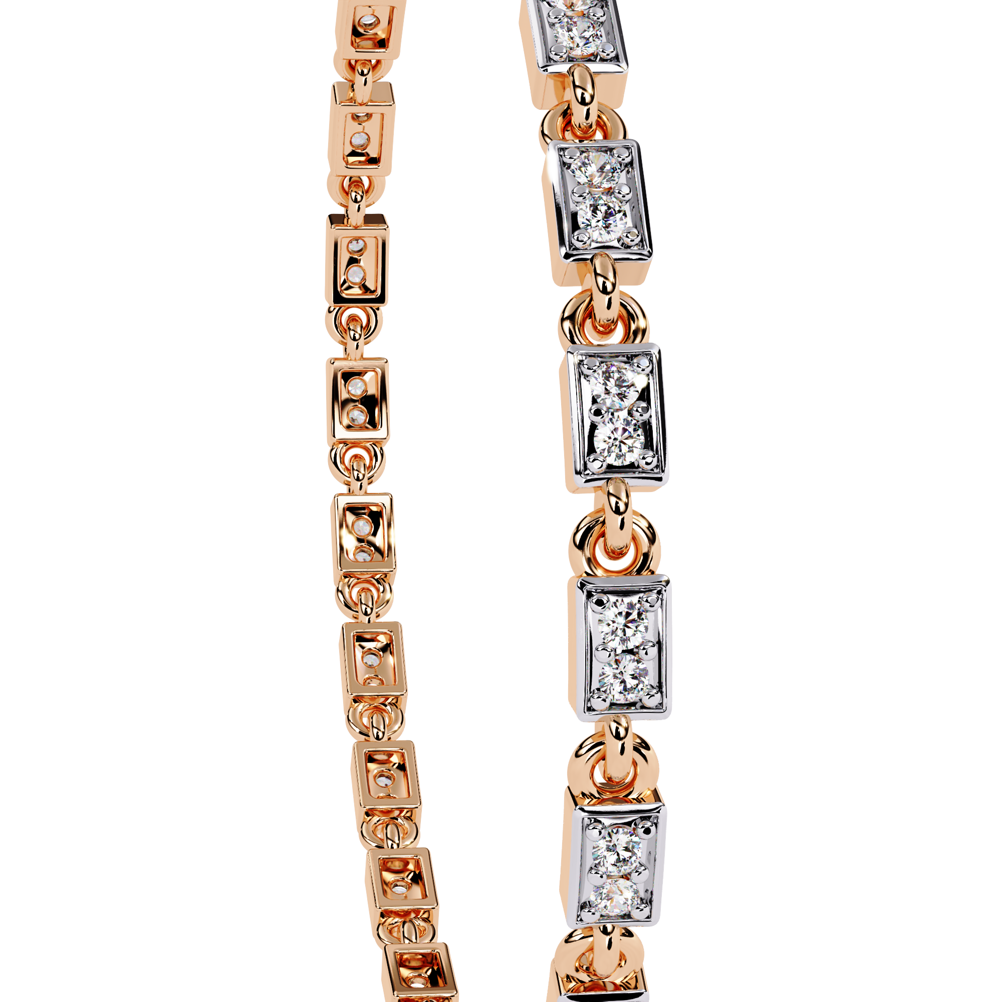 0.45 CT LINEA TWIST BRACELET 18K