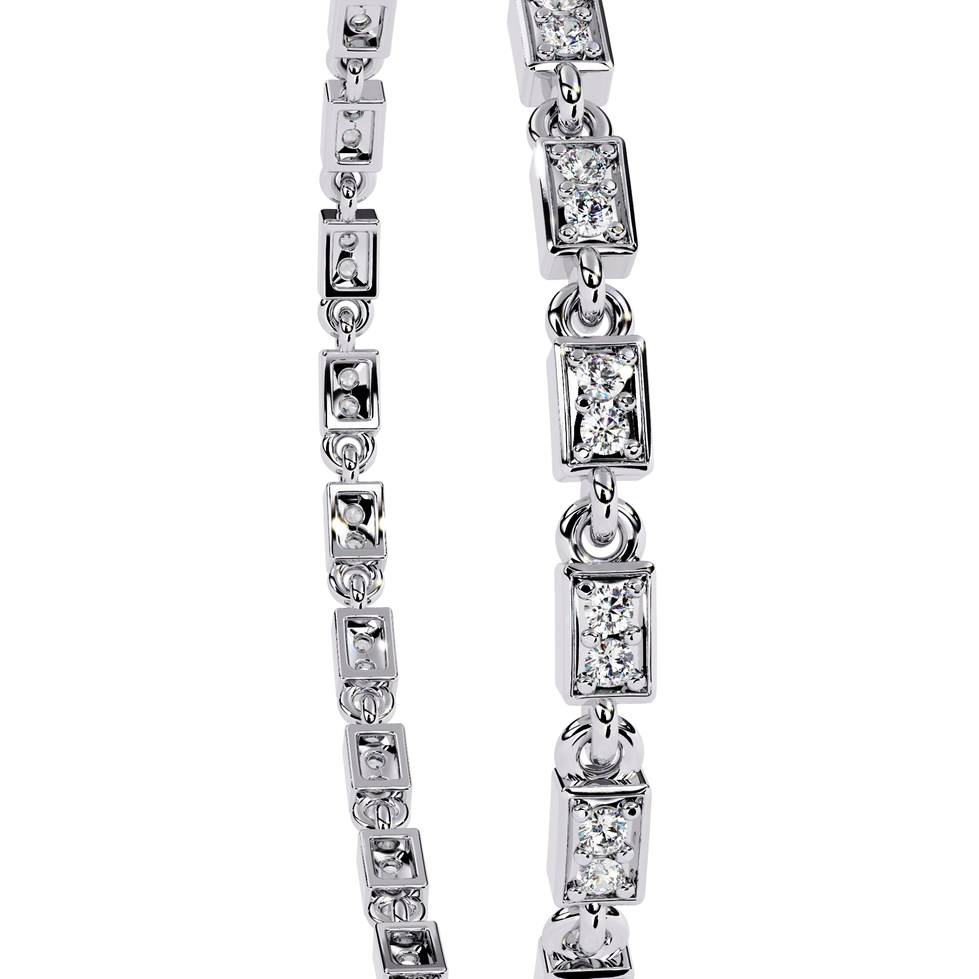 0.45 CT LINEA TWIST BRACELET 18K