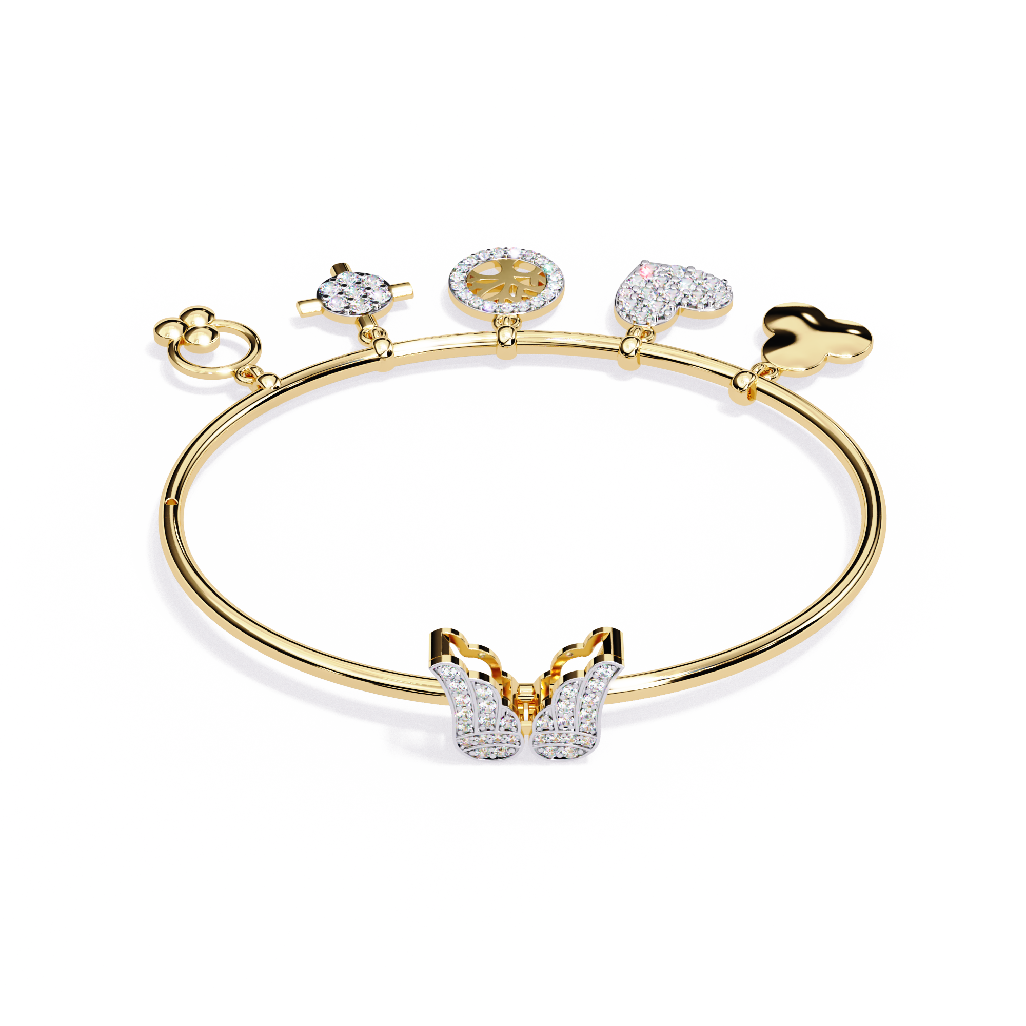 0.97 CT CHARM BLOOM BRACELET