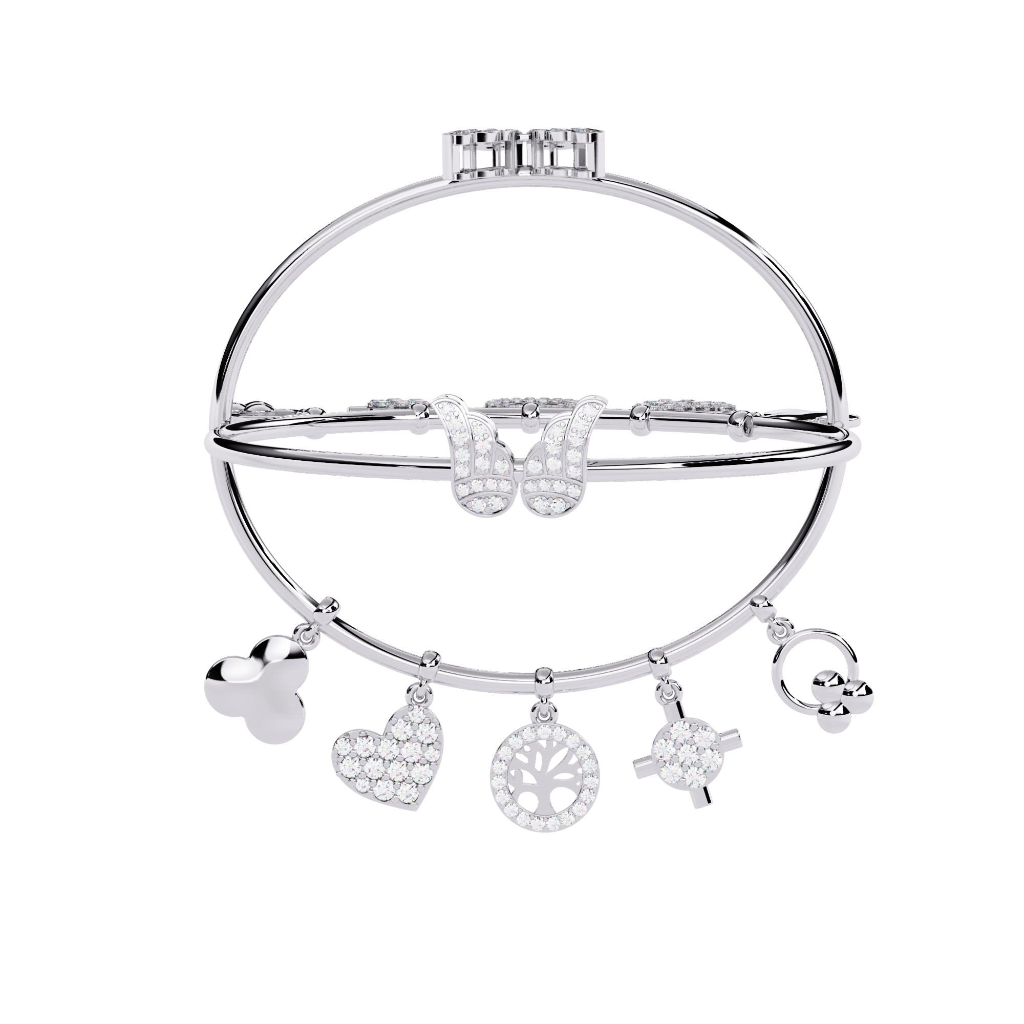 0.97 CT CHARM BLOOM BRACELET