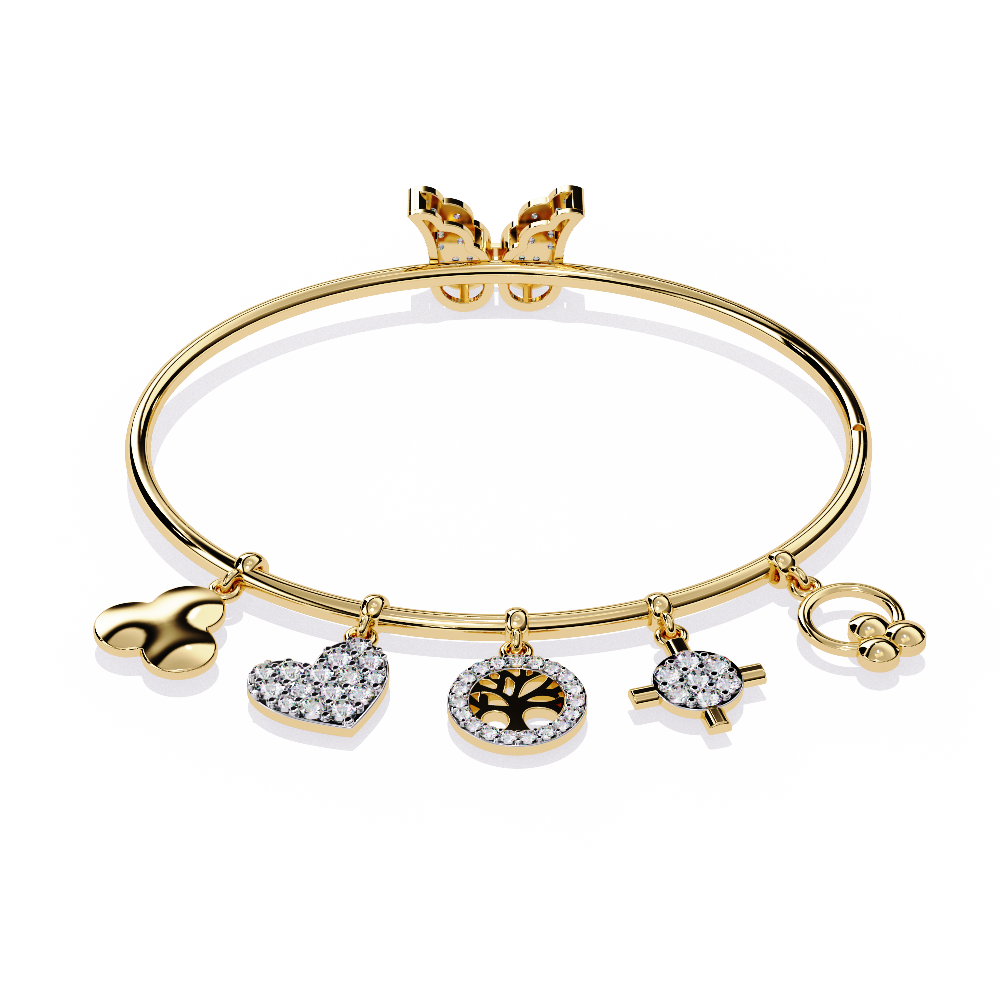 0.97 CT CHARM BLOOM BRACELET