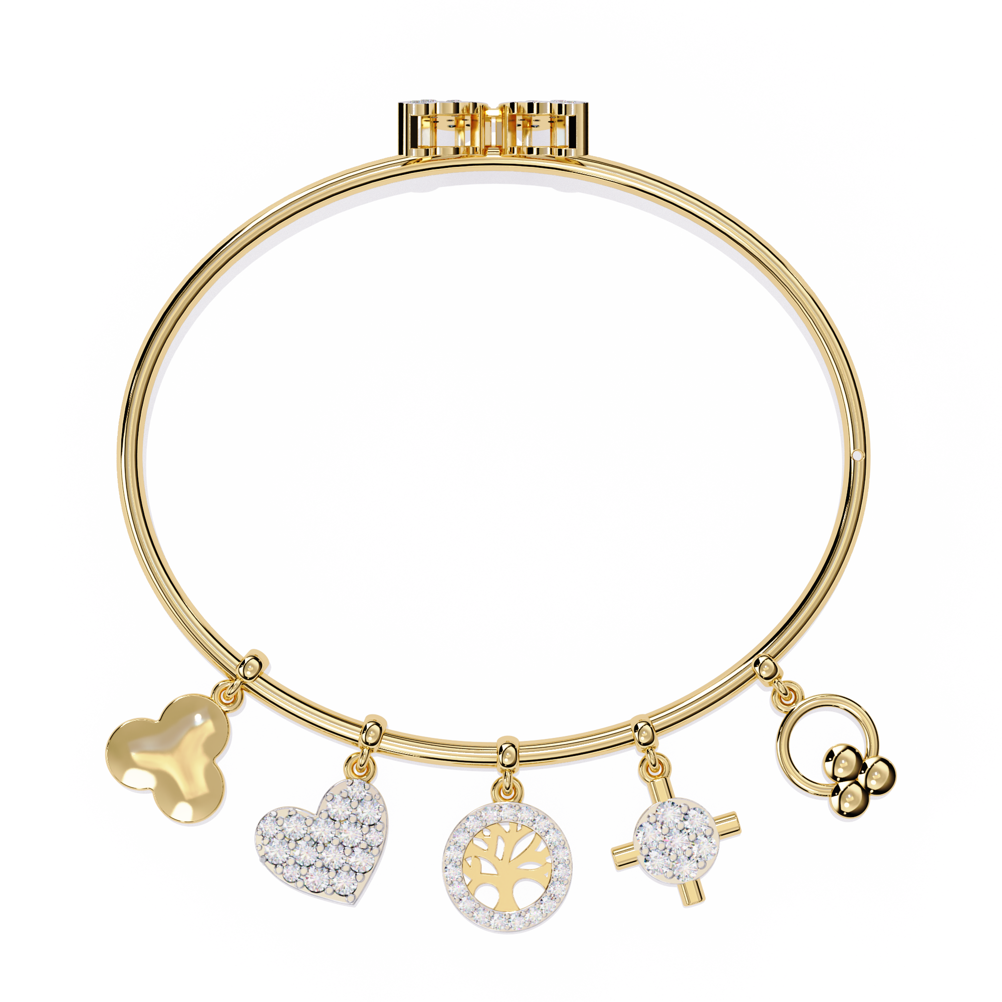 0.97 CT CHARM BLOOM BRACELET