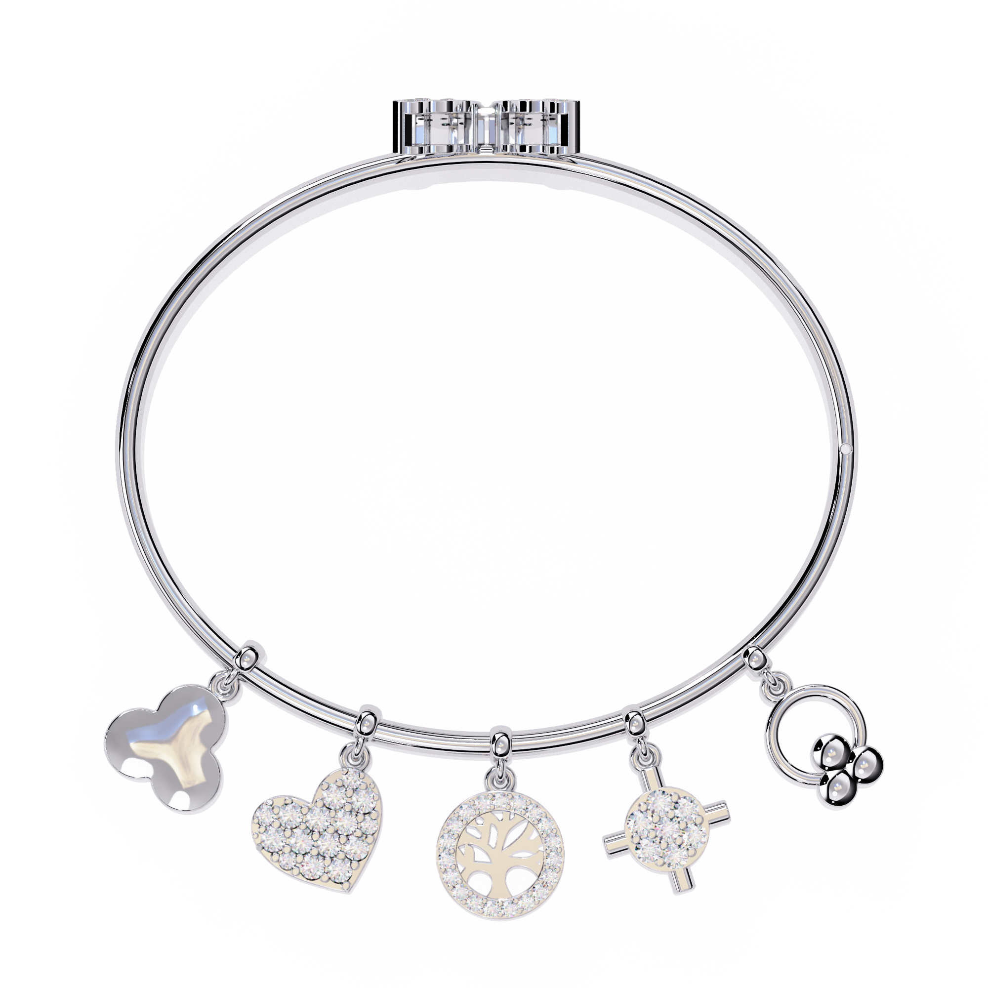 0.97 CT CHARM BLOOM BRACELET