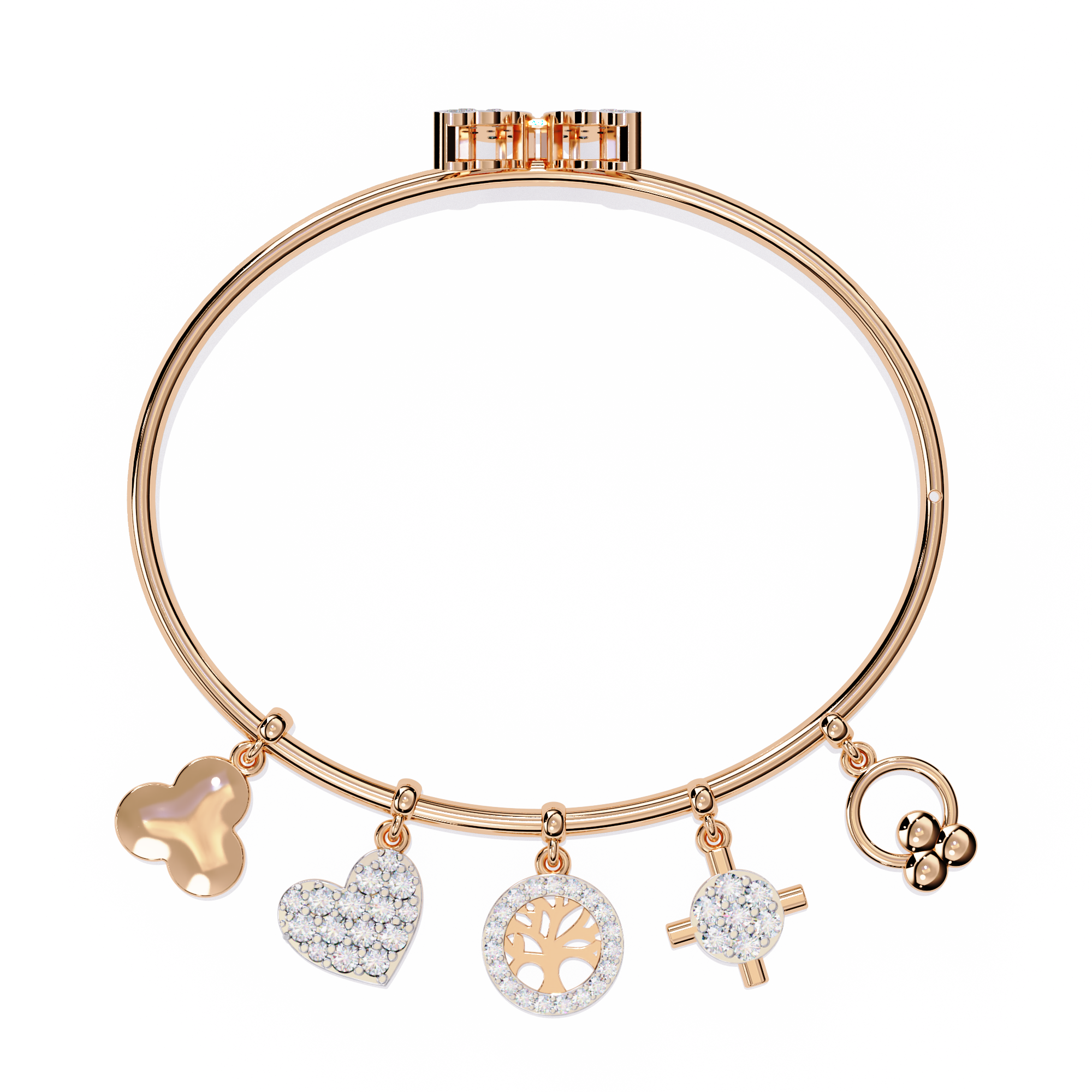 0.97 CT CHARM BLOOM BRACELET