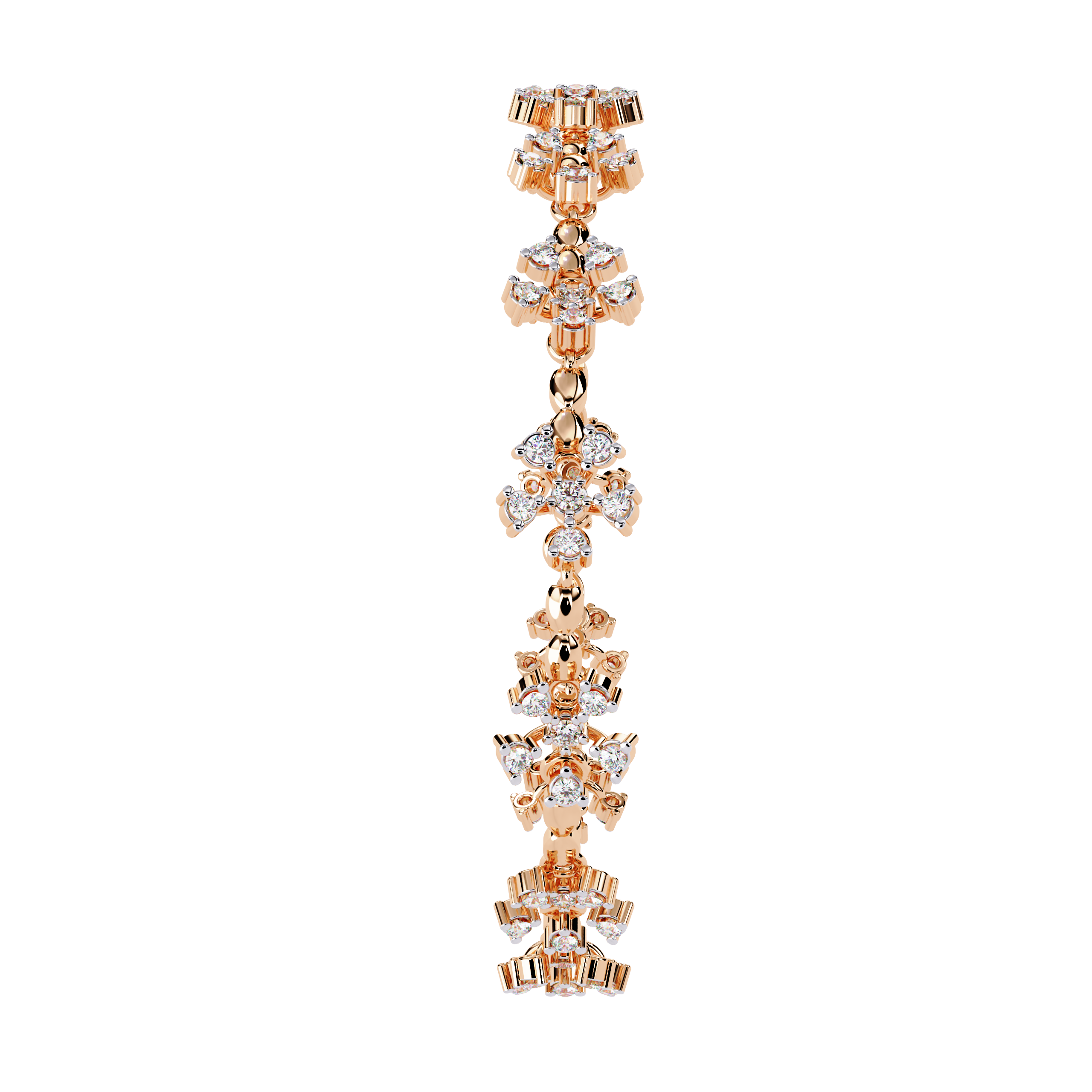 0.90 CT PETITE BLOOM BRACELET 18K
