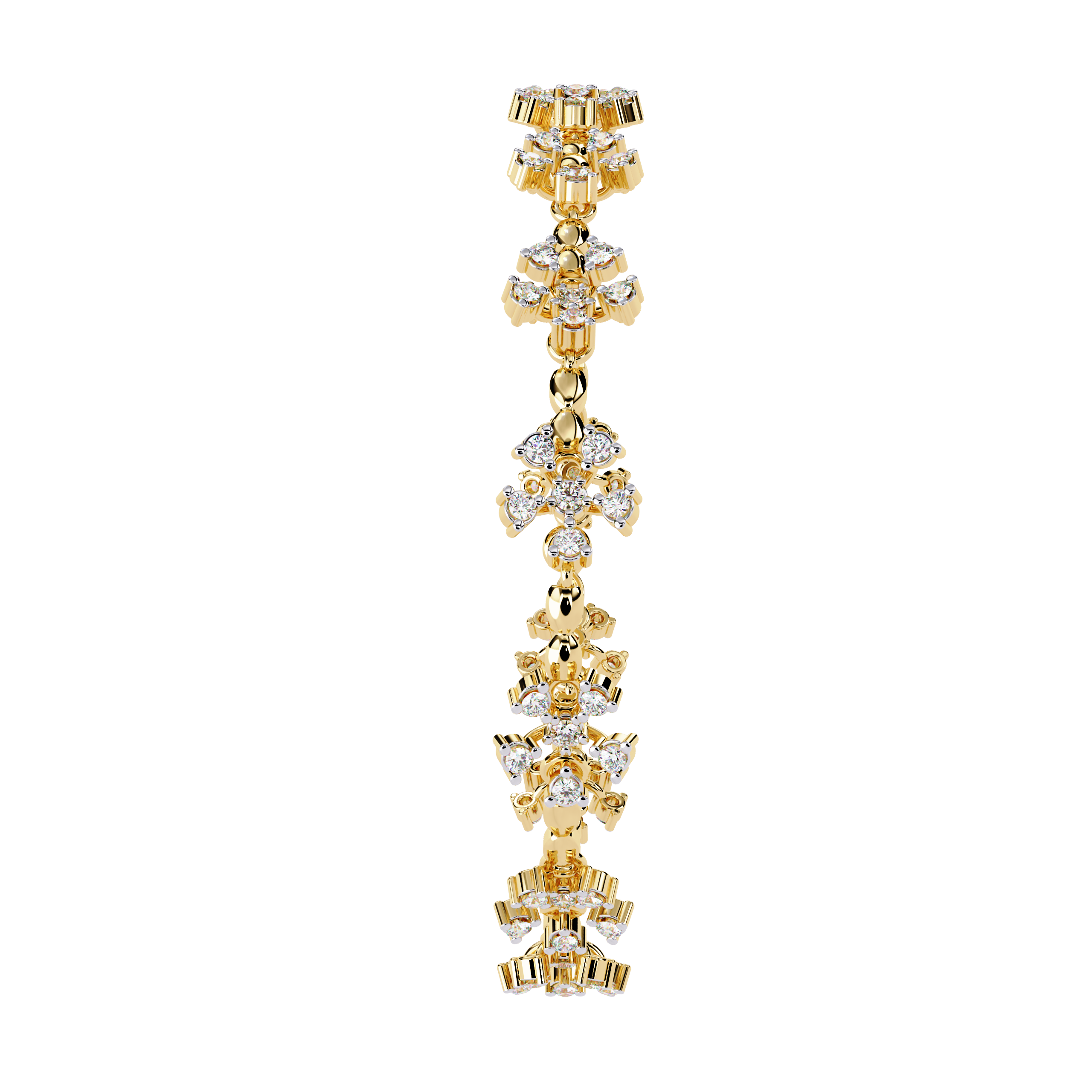 0.90 CT PETITE BLOOM BRACELET 18K