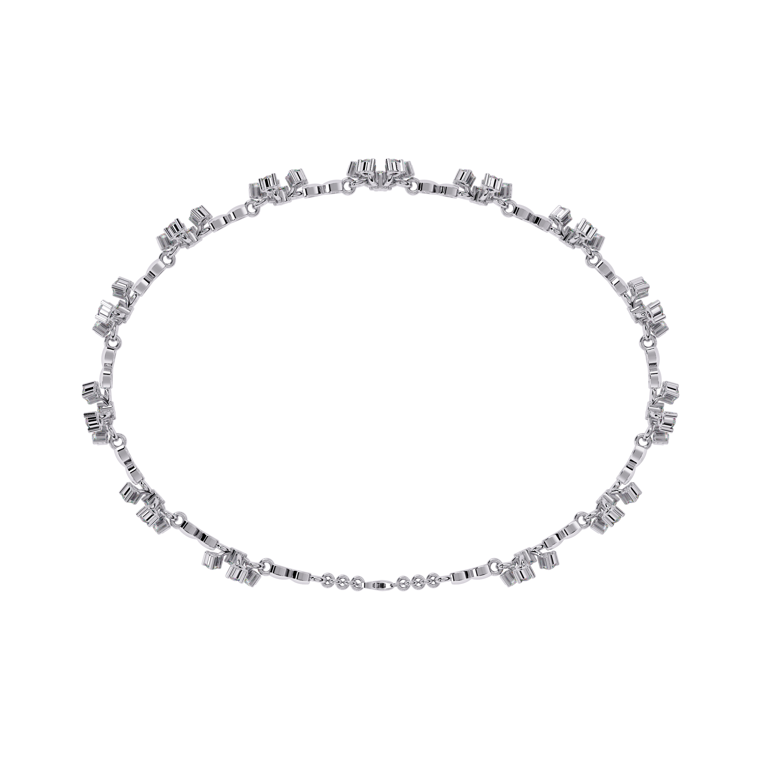 0.90 CT PETITE BLOOM BRACELET 18K