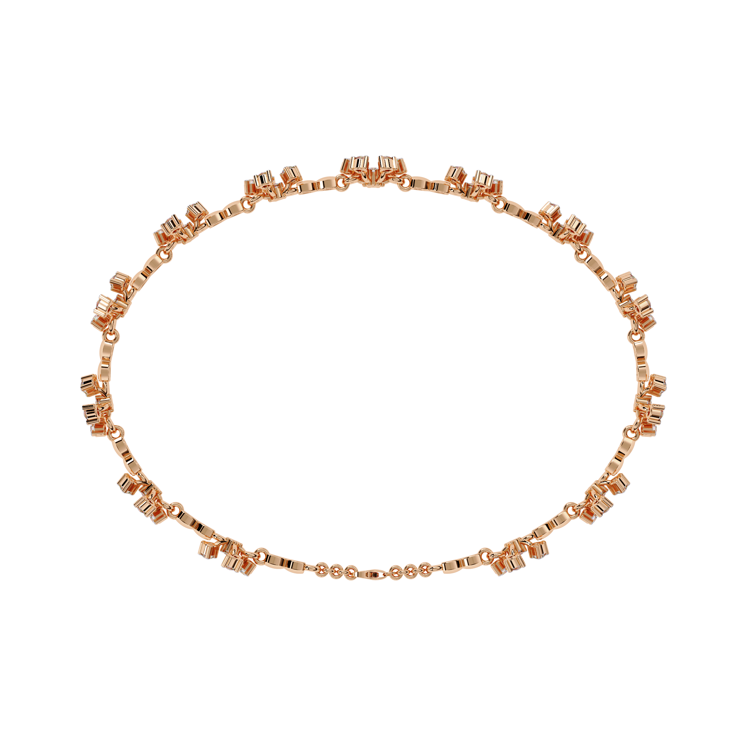 0.90 CT PETITE BLOOM BRACELET 18K