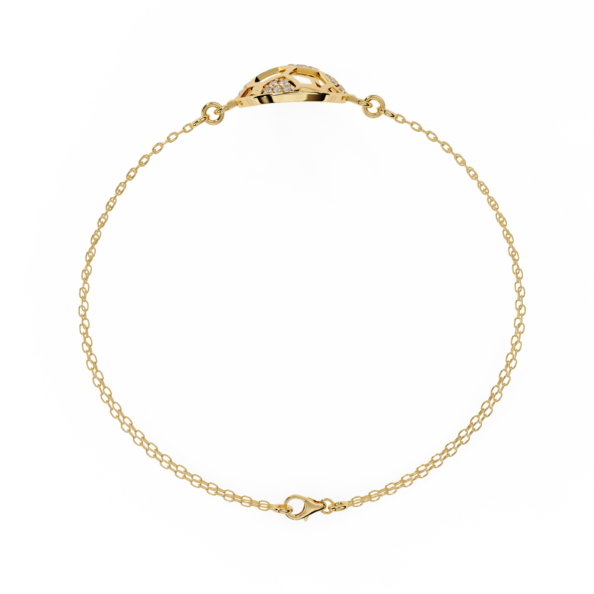 0.20 CT UNITY KNOT BRACELET 18K