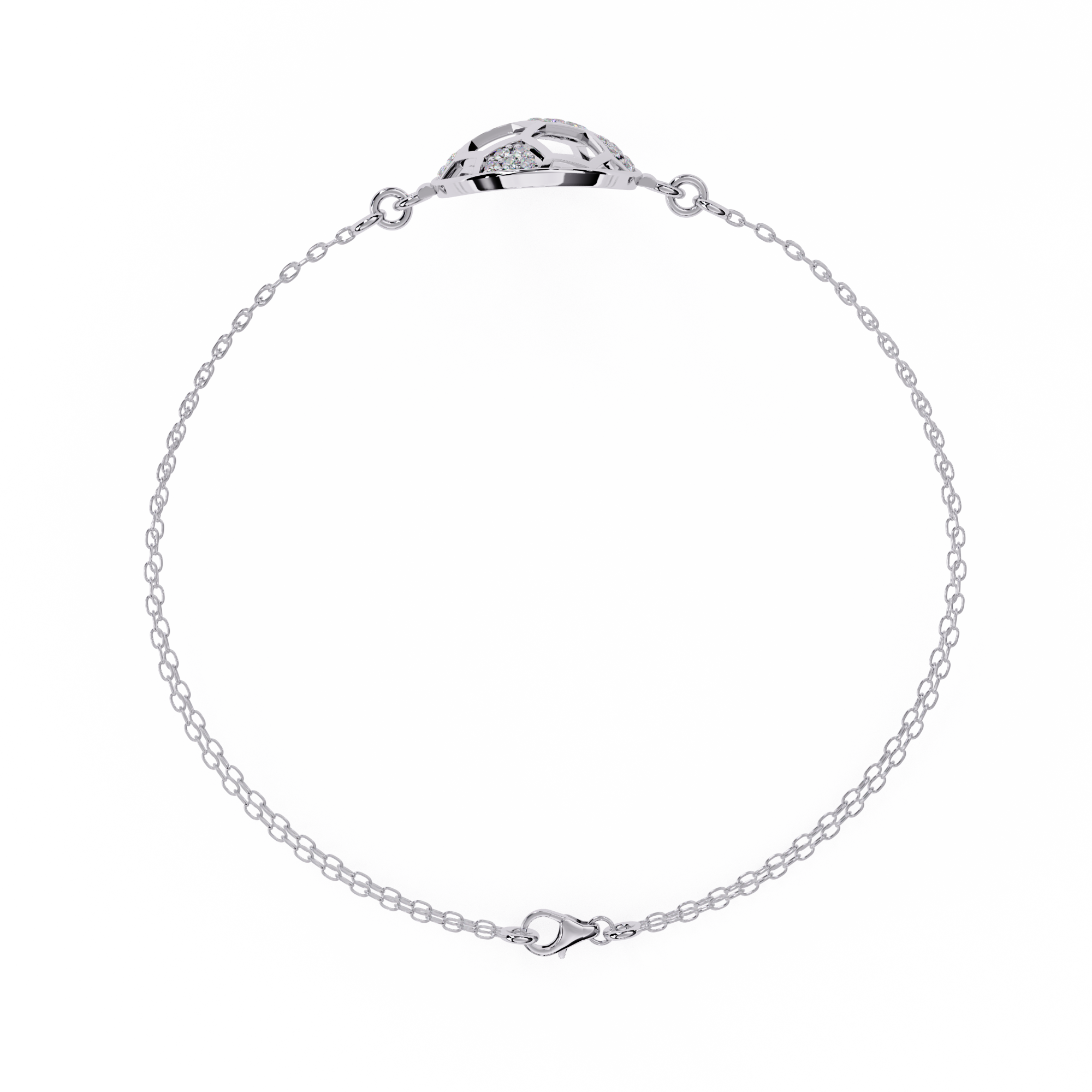 0.20 CT UNITY KNOT BRACELET 18K