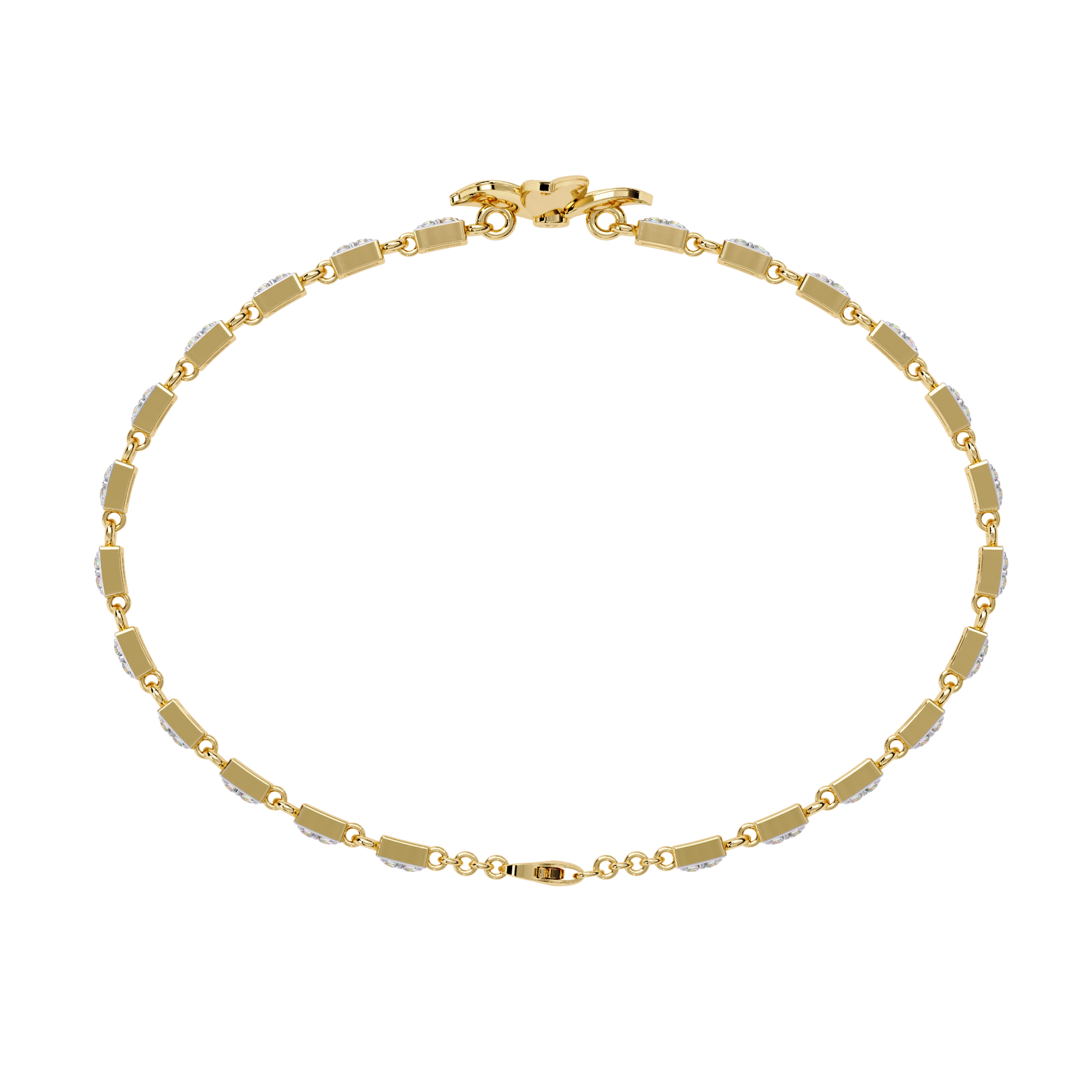 0.41 CT FLORÉ PETAL BRACELET 18K