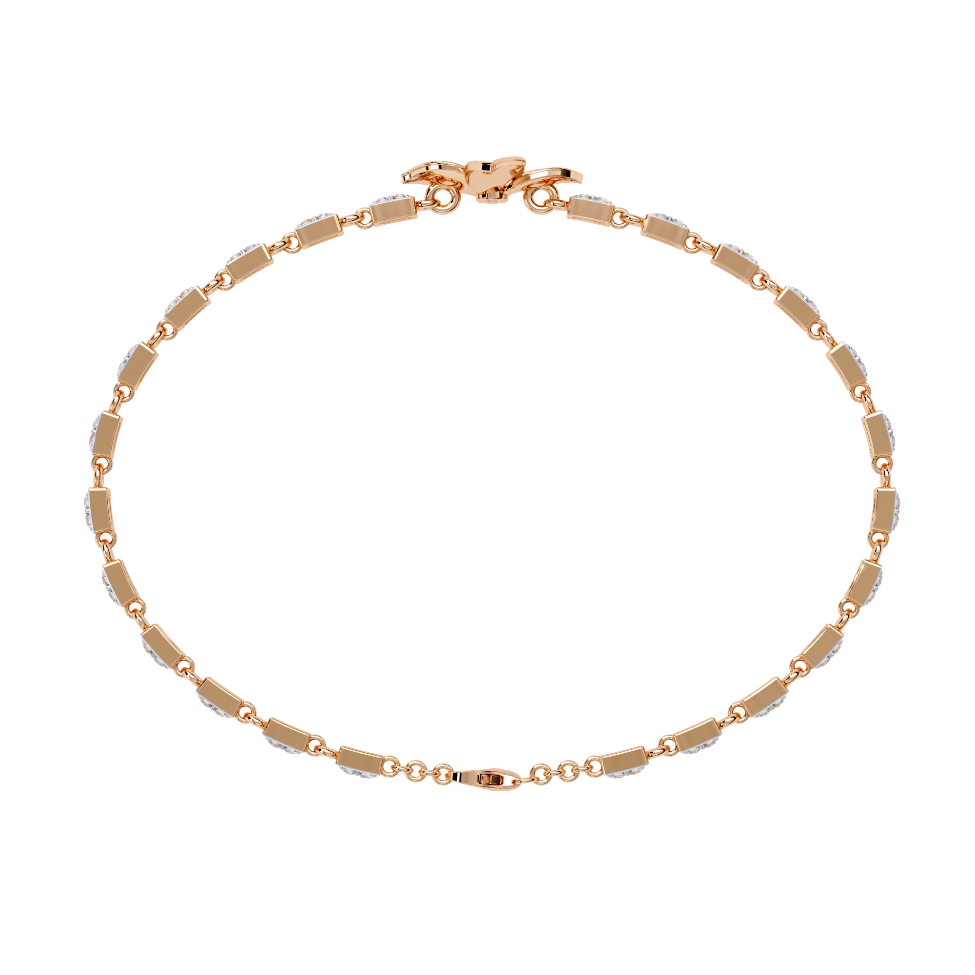 0.41 CT FLORÉ PETAL BRACELET 18K