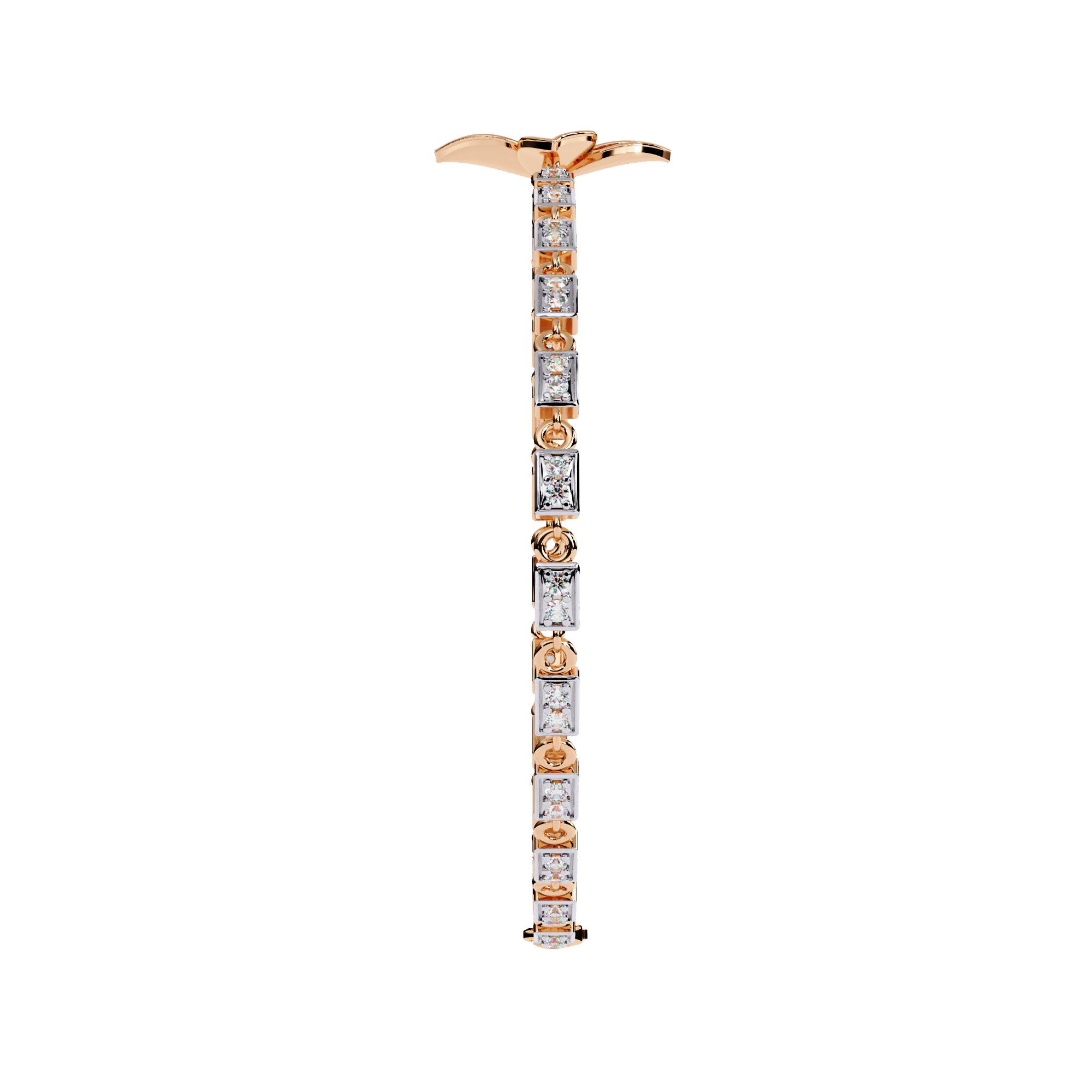 0.41 CT FLORÉ PETAL BRACELET 18K