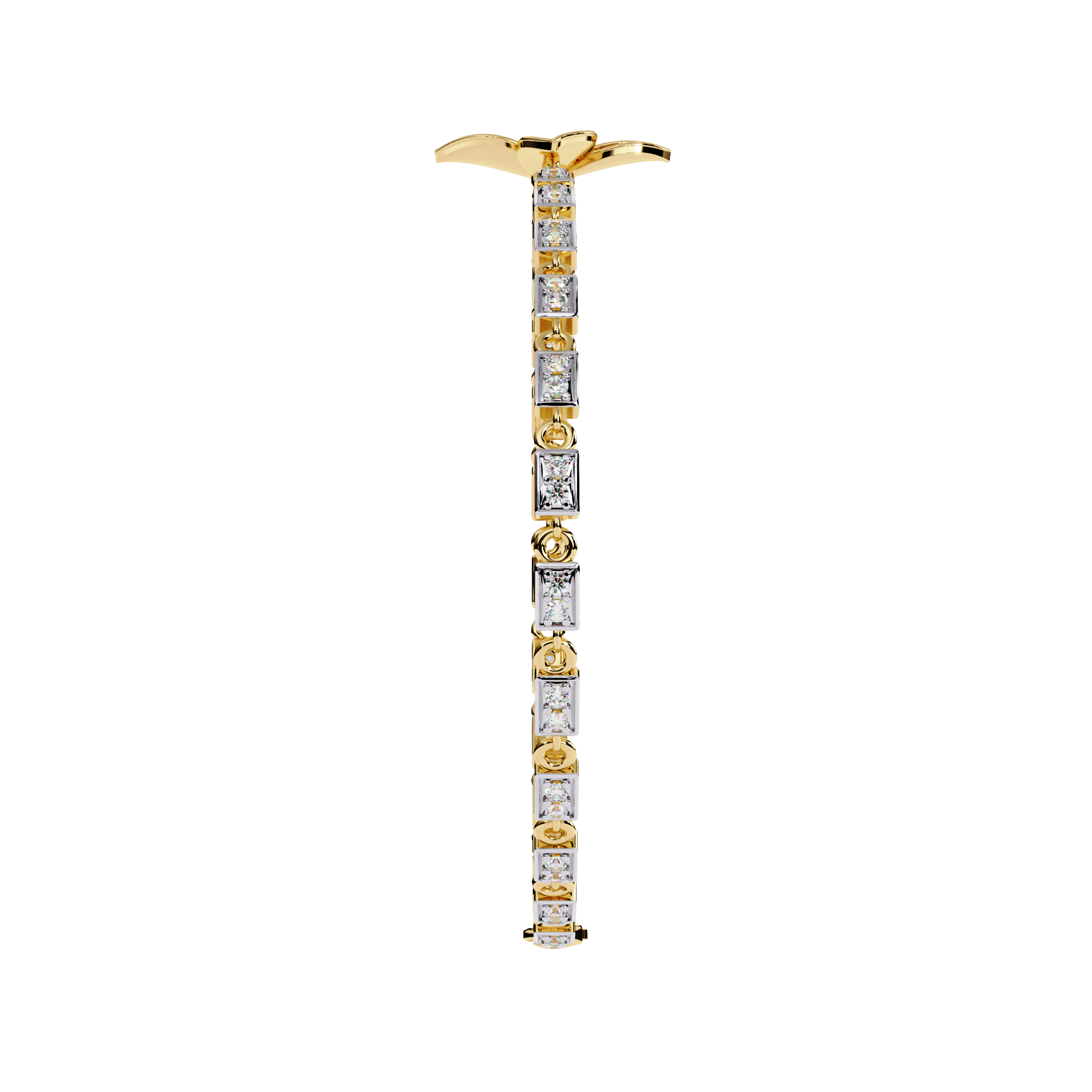0.41 CT FLORÉ PETAL BRACELET 18K