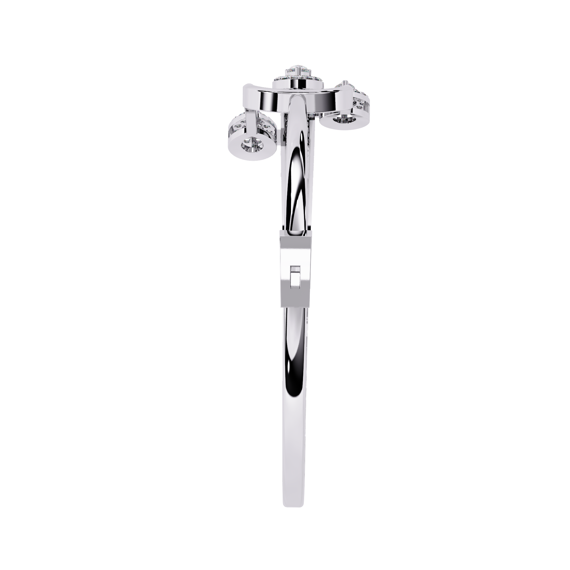 0.73 CT LEAFLET DUAL BRACELET
