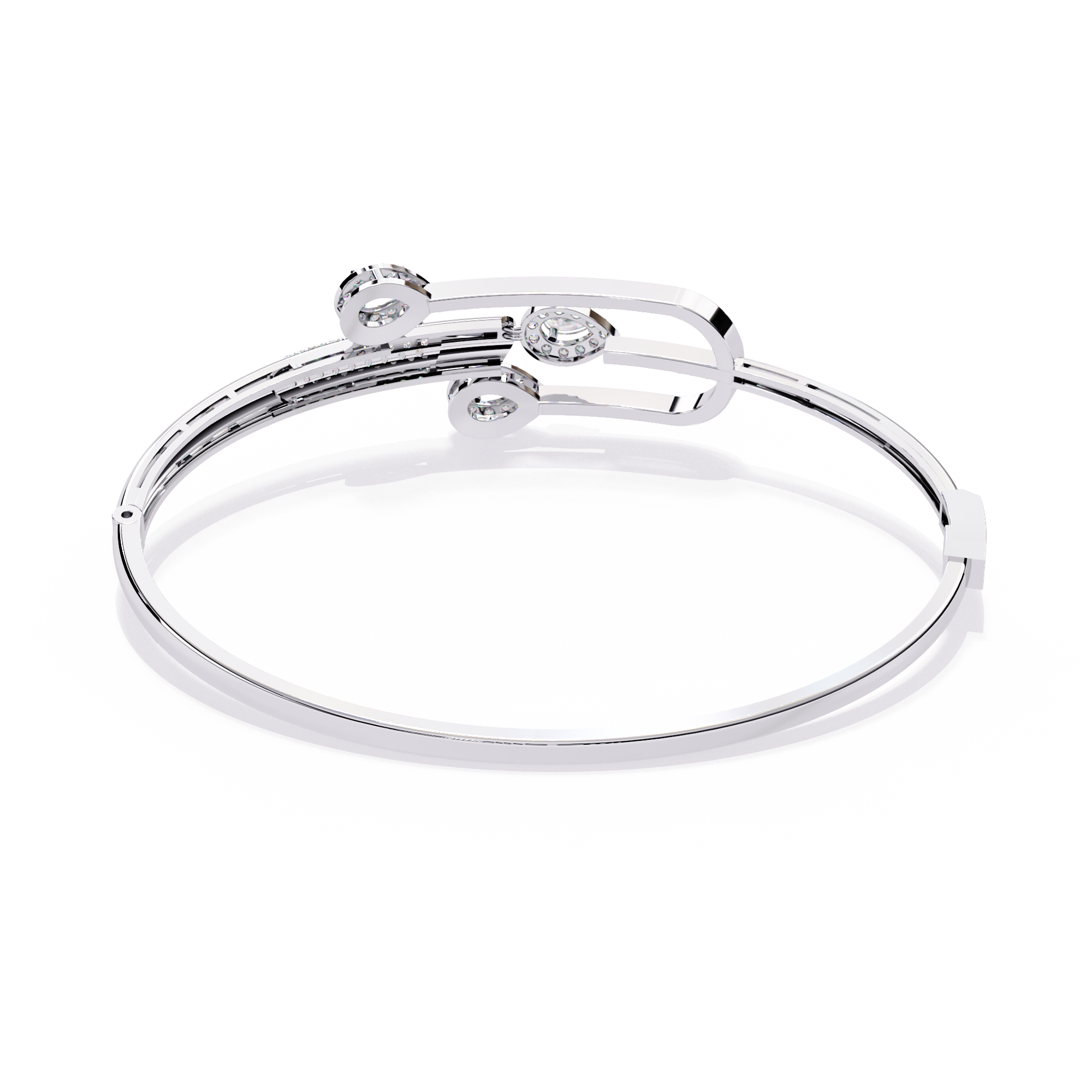 0.73 CT LEAFLET DUAL BRACELET