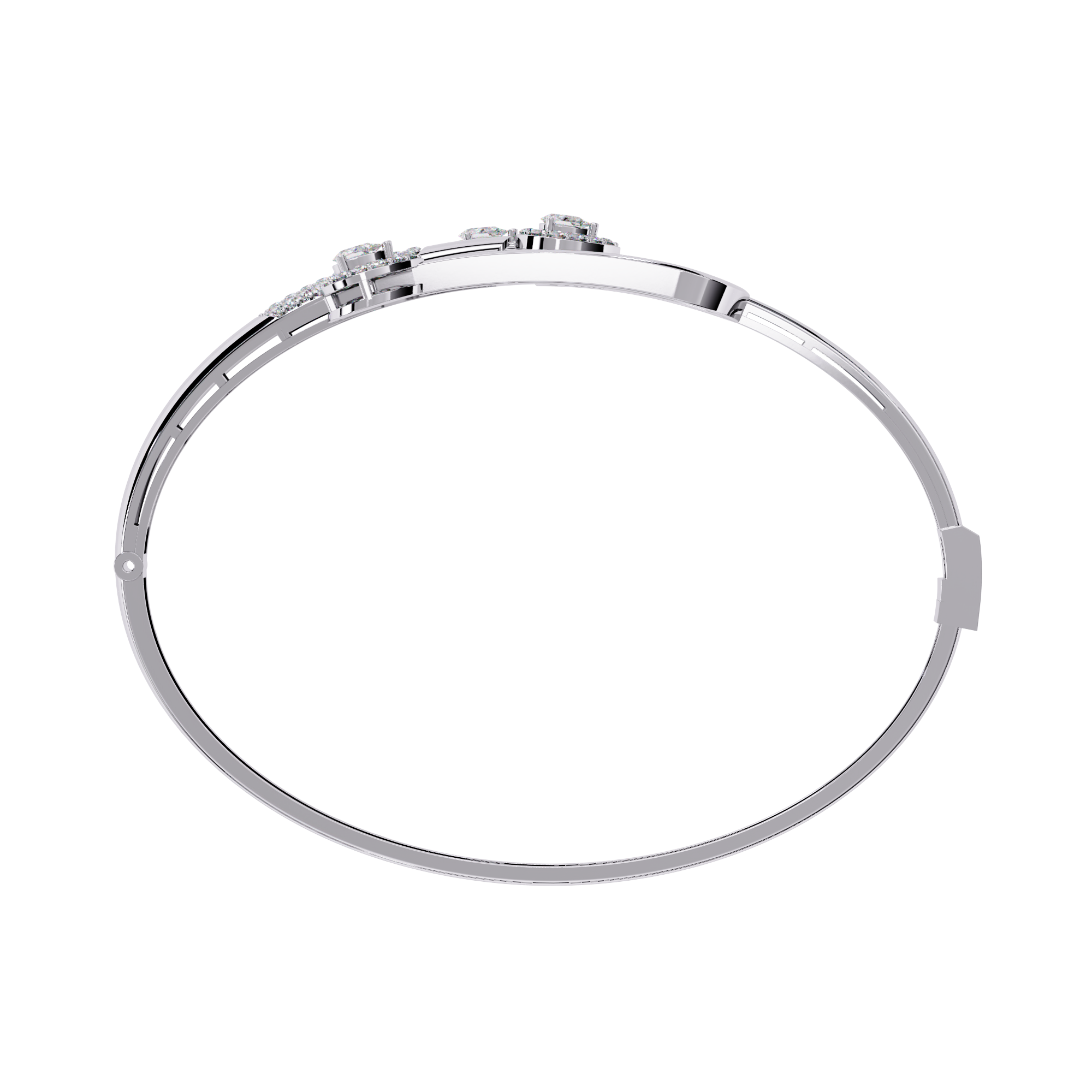 0.73 CT LEAFLET DUAL BRACELET