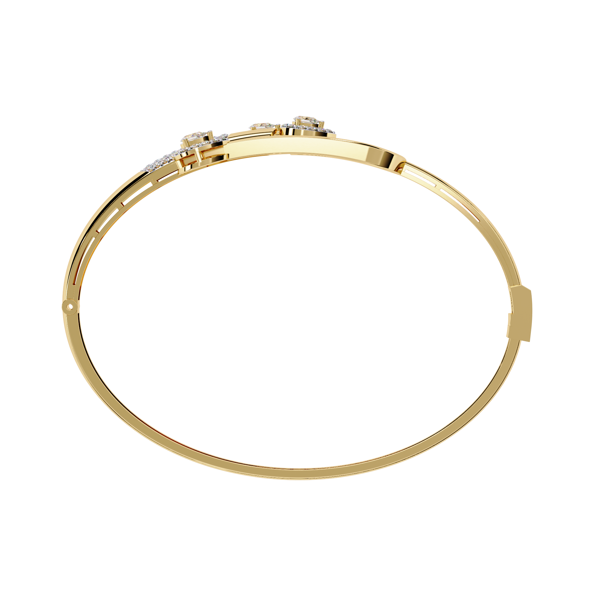 0.73 CT LEAFLET DUAL BRACELET
