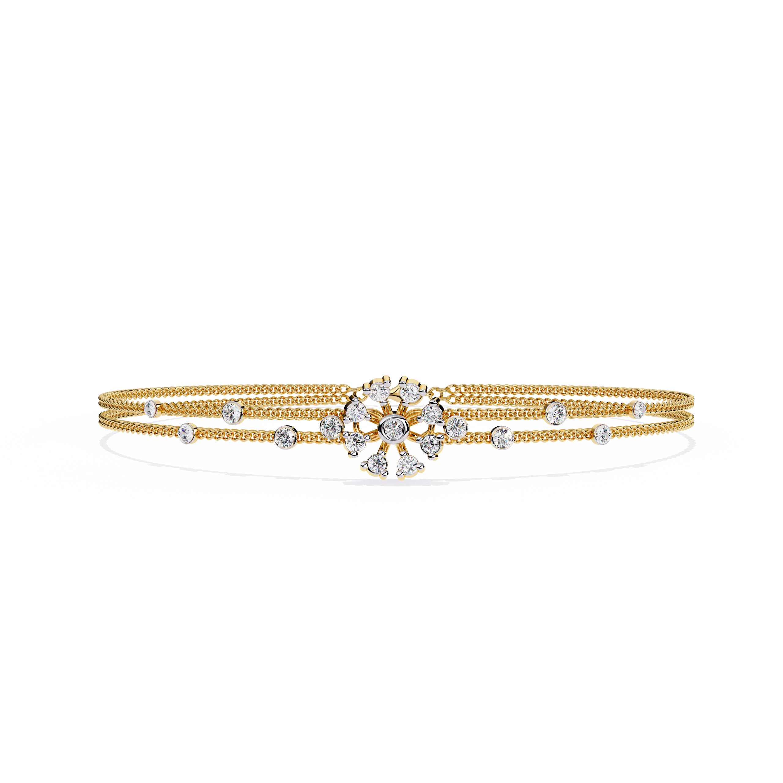 0.46 CT ELEGANCE OVAL BRACELET 18K
