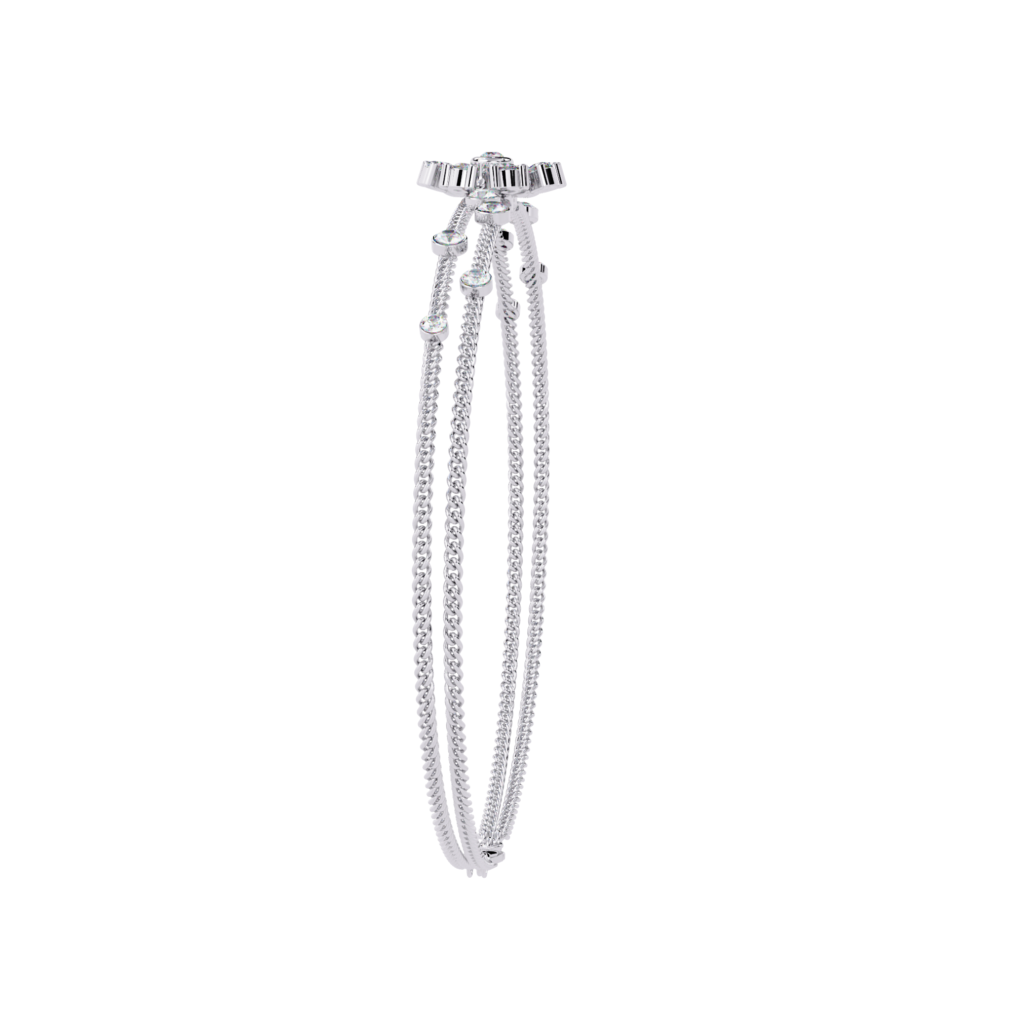 0.46 CT ELEGANCE OVAL BRACELET 18K