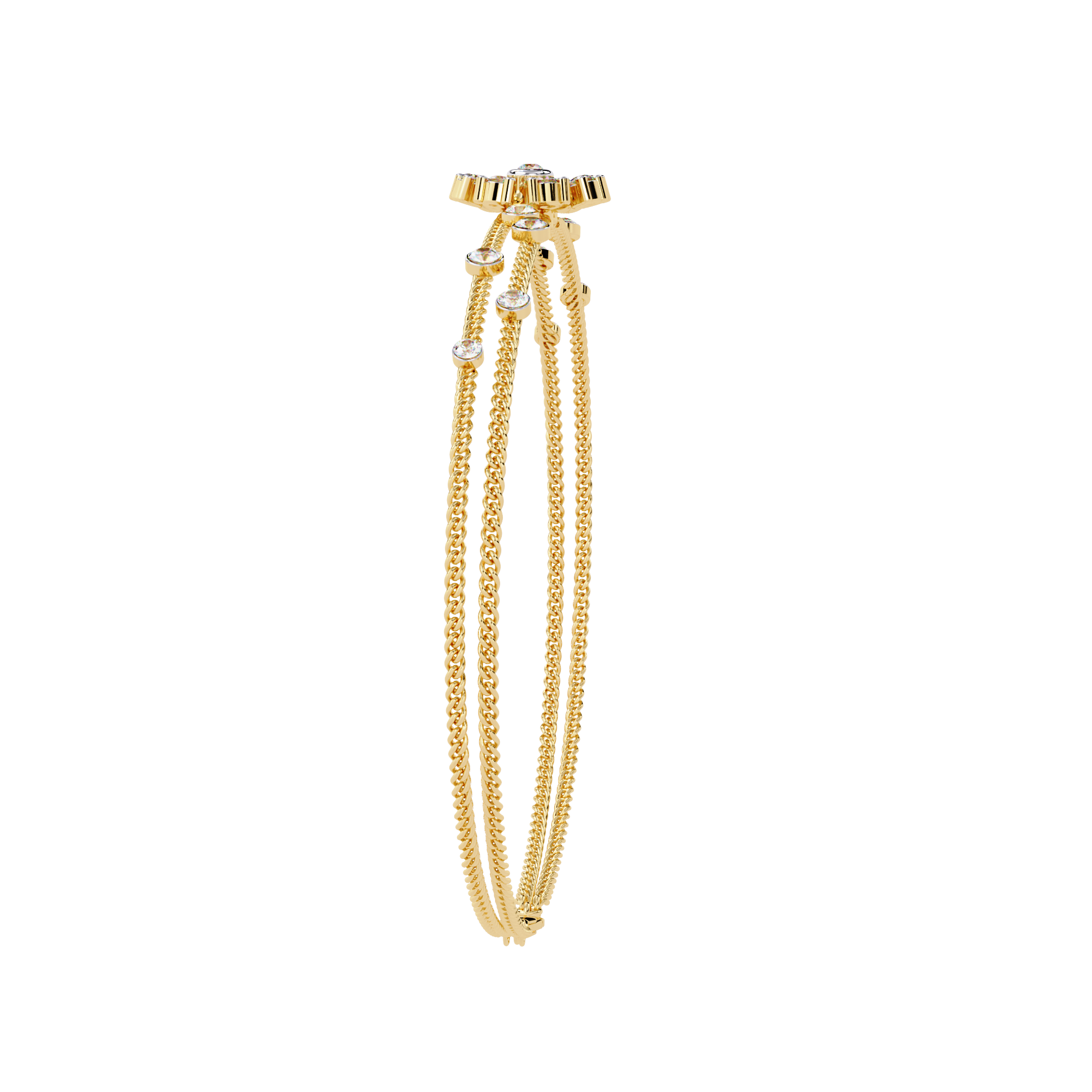 0.46 CT ELEGANCE OVAL BRACELET 18K
