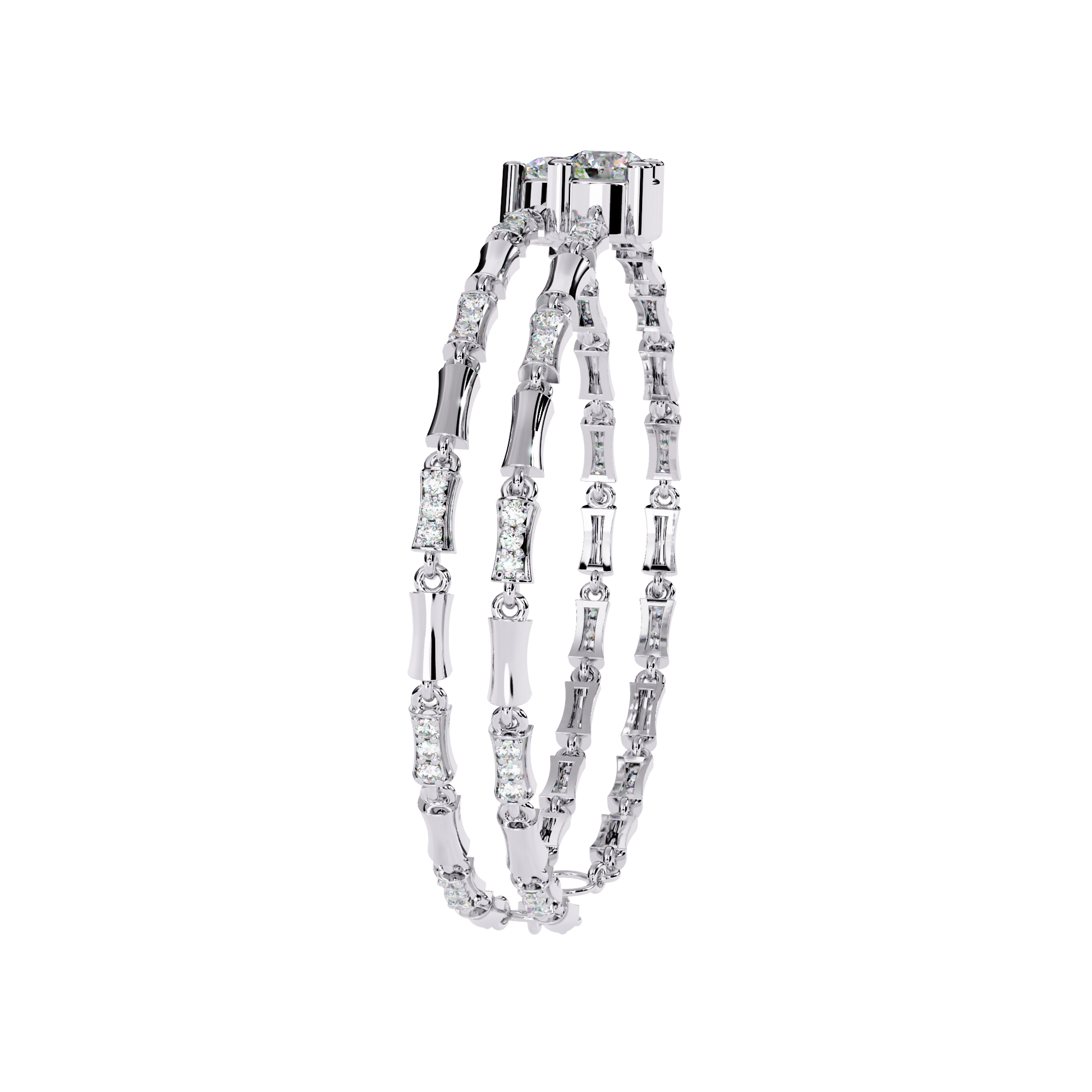 2.22 CT DUET SPARK BRACELET 18K