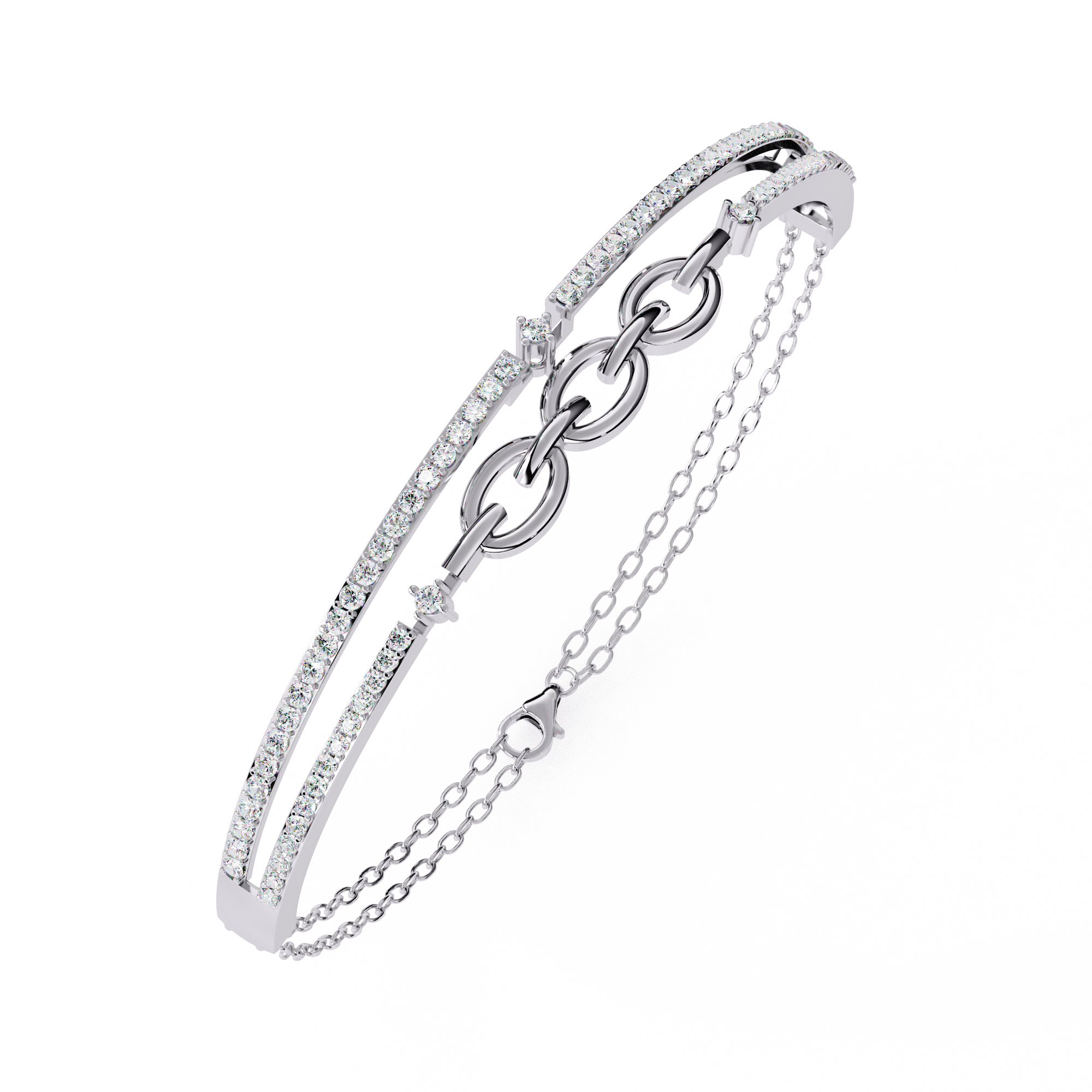 0.86 CT FILIGREE GRACE BRACELET 18K