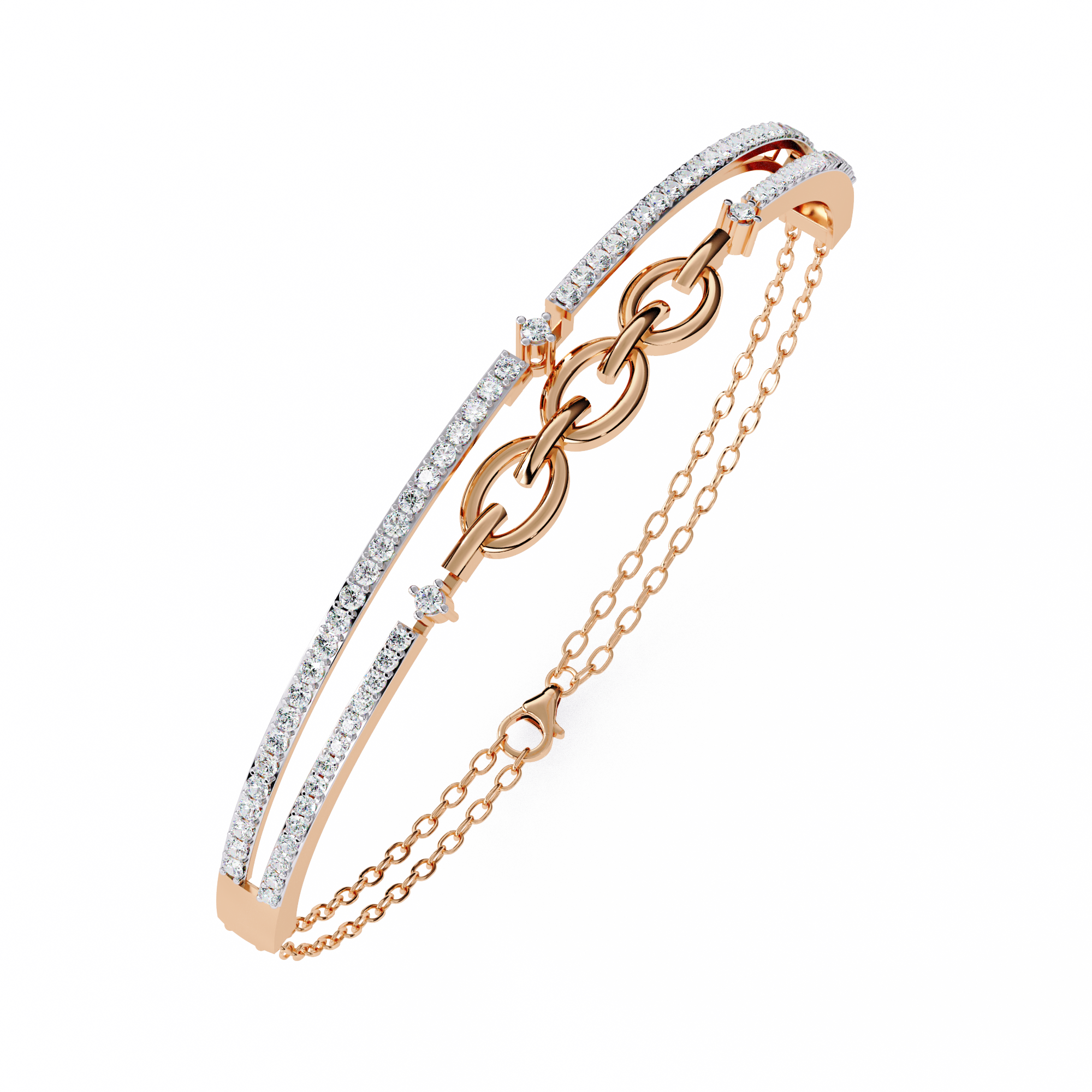 0.86 CT FILIGREE GRACE BRACELET 18K