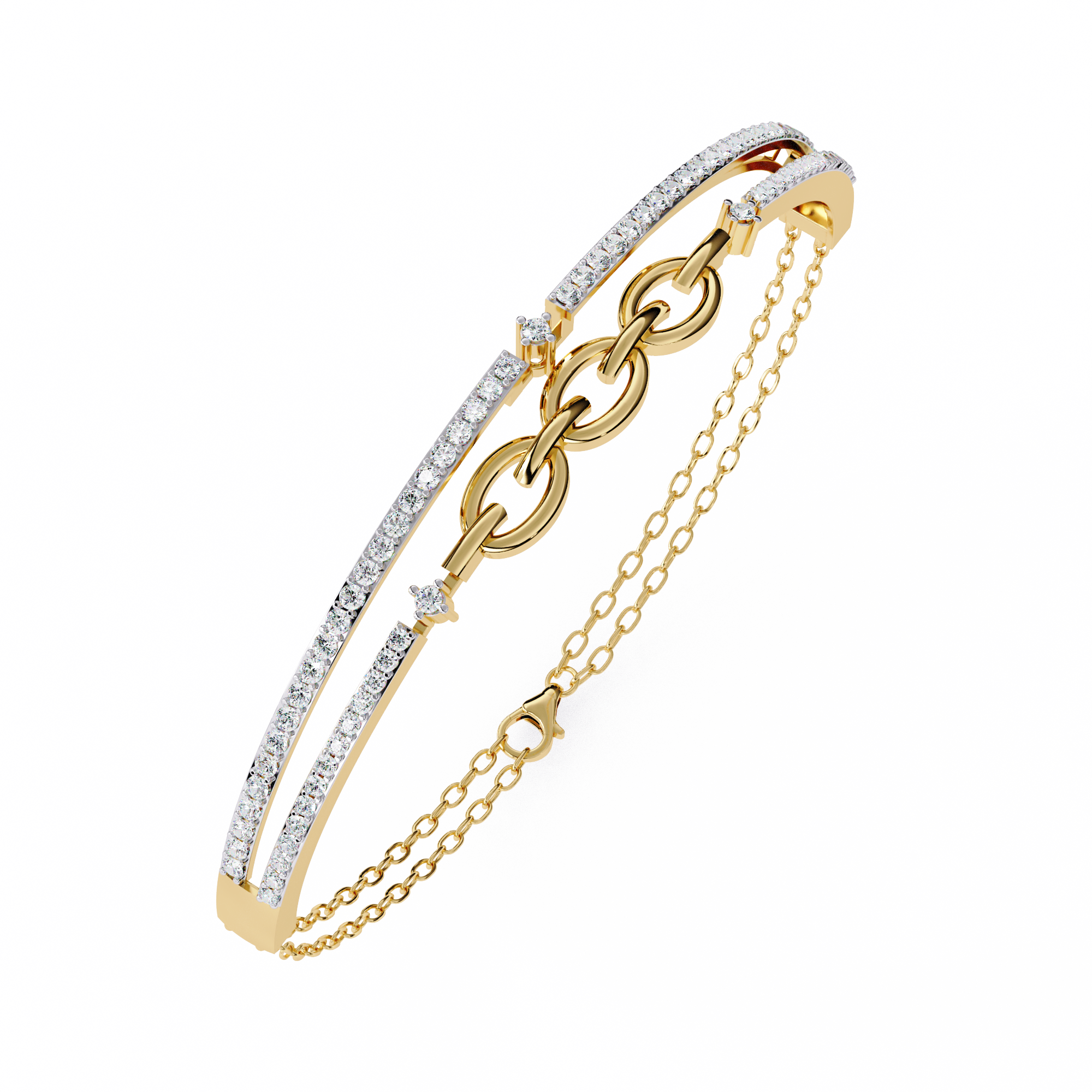 0.86 CT FILIGREE GRACE BRACELET 18K