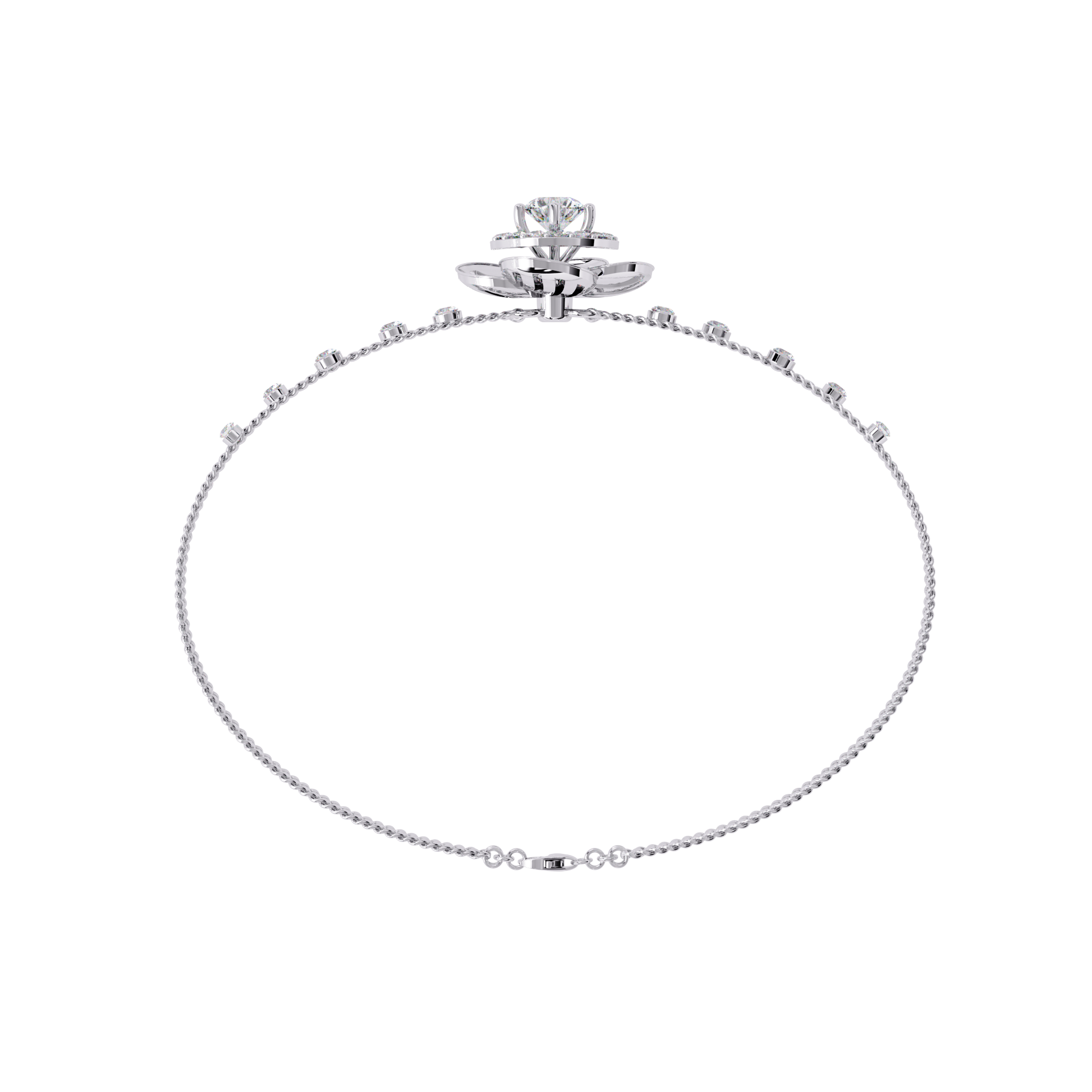 0.95 CT RADIANT BLOOM BRACELET