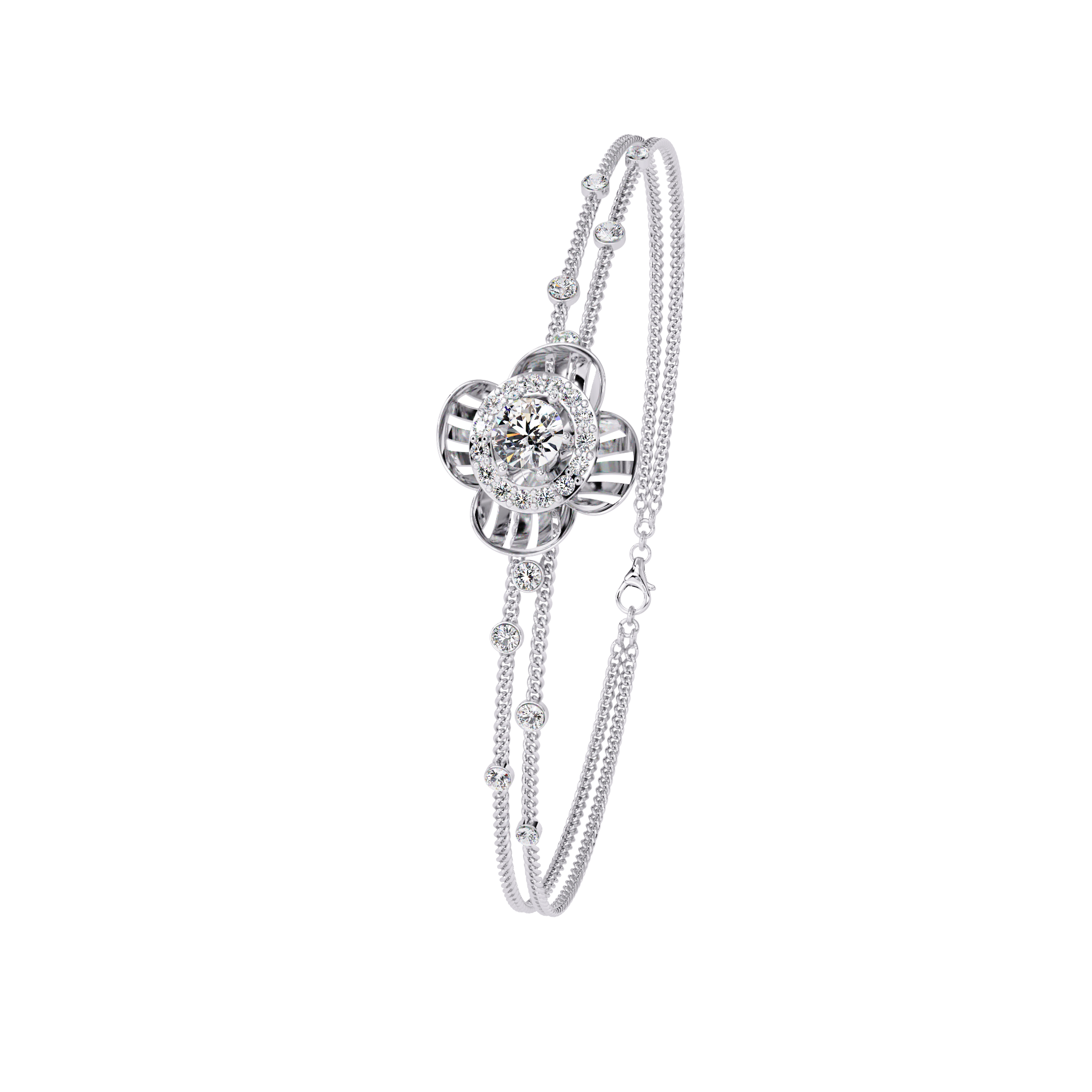 0.95 CT RADIANT BLOOM BRACELET