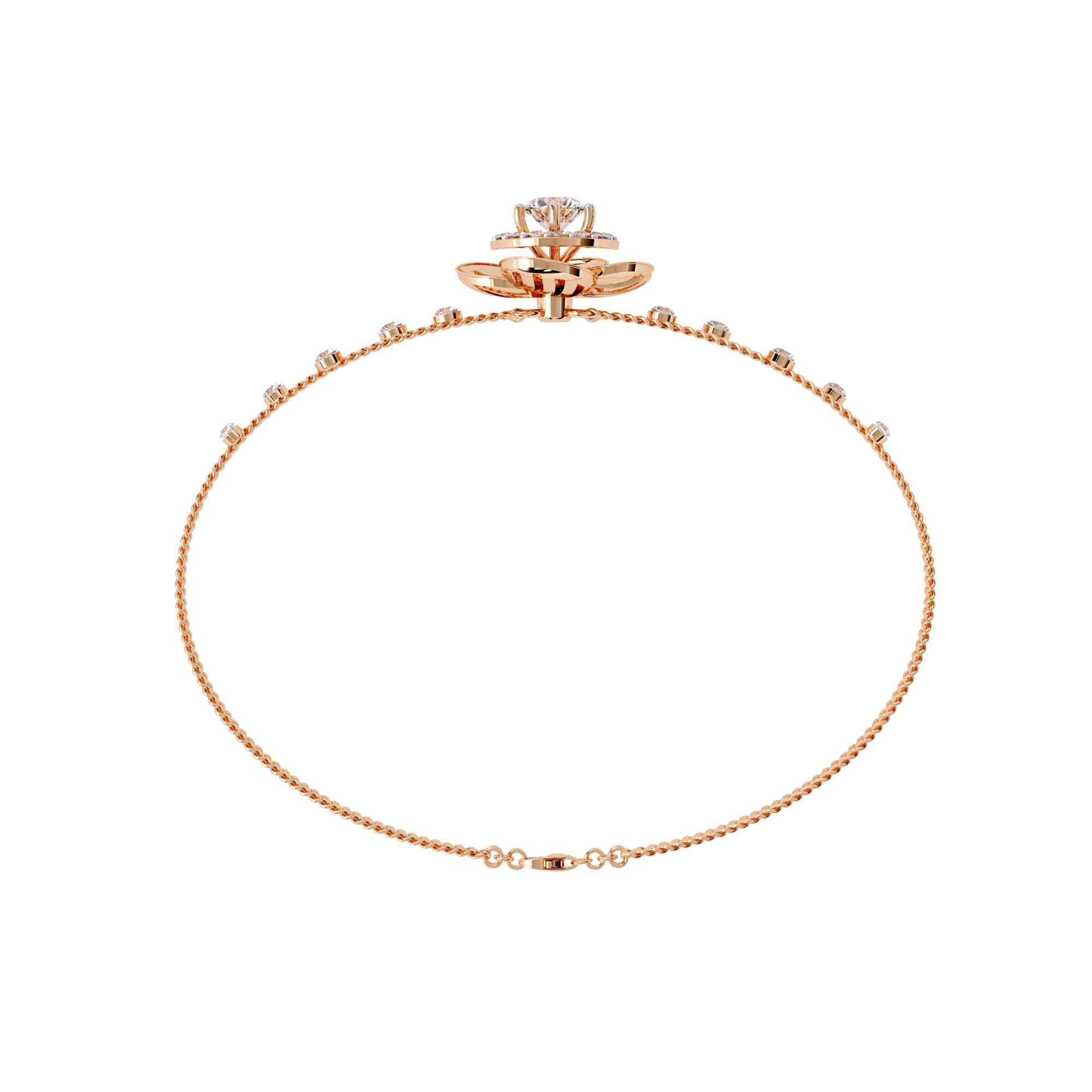 0.95 CT RADIANT BLOOM BRACELET