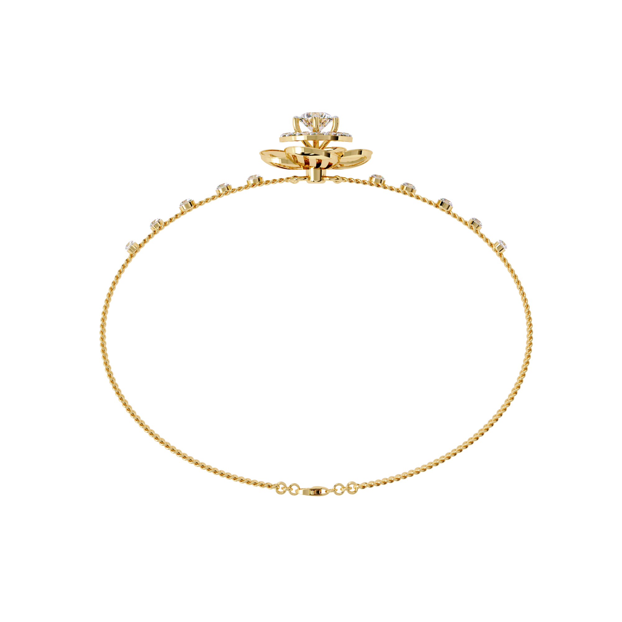 0.95 CT RADIANT BLOOM BRACELET