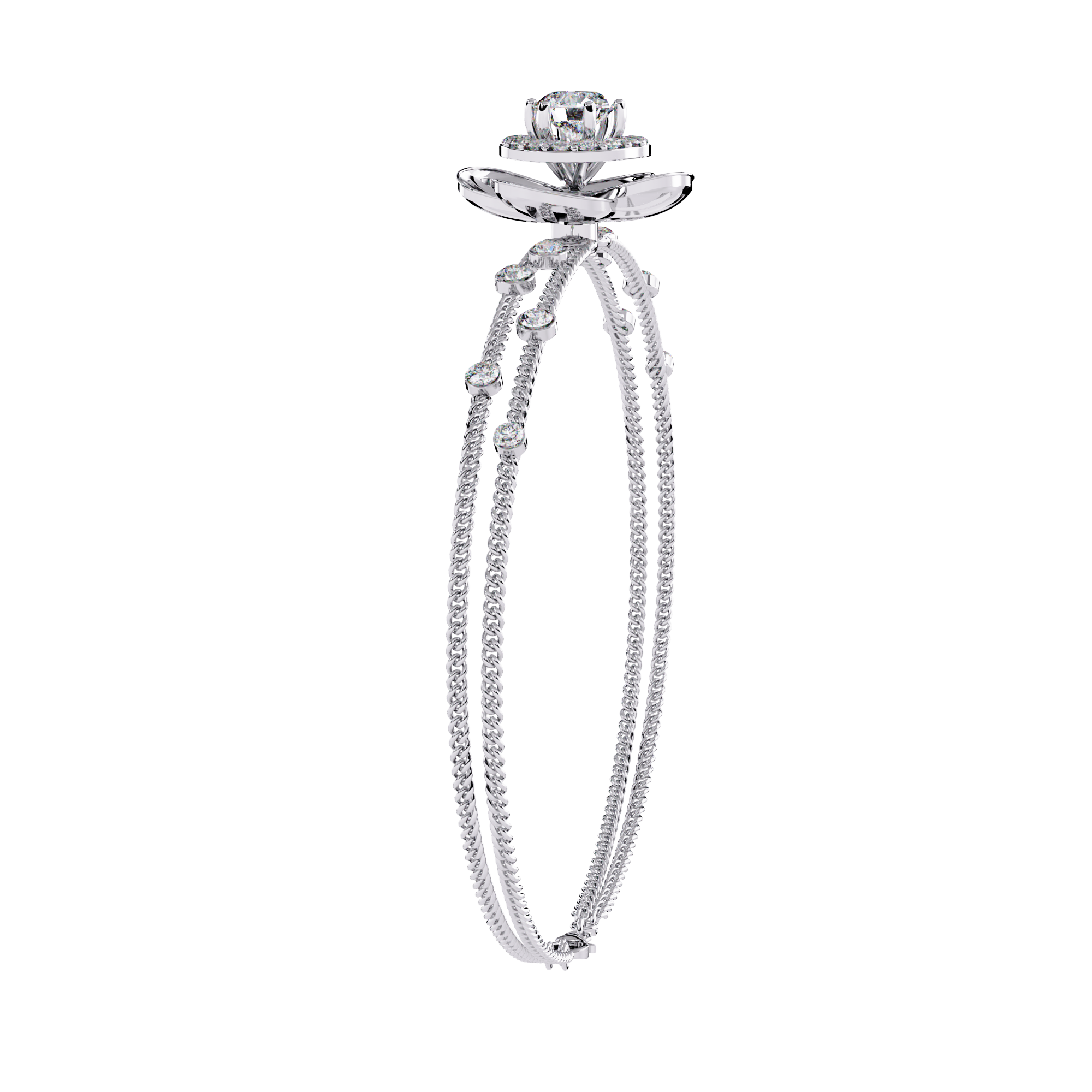 0.95 CT RADIANT BLOOM BRACELET
