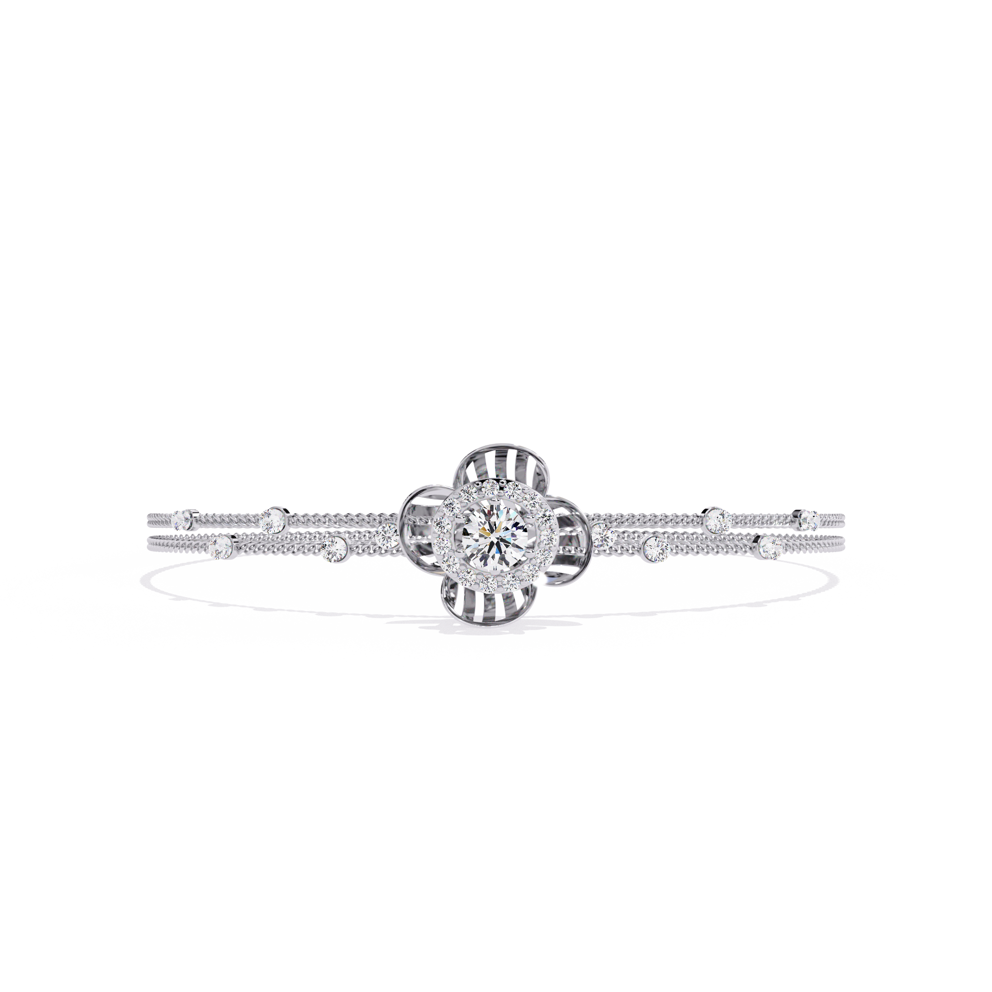 0.95 CT RADIANT BLOOM BRACELET