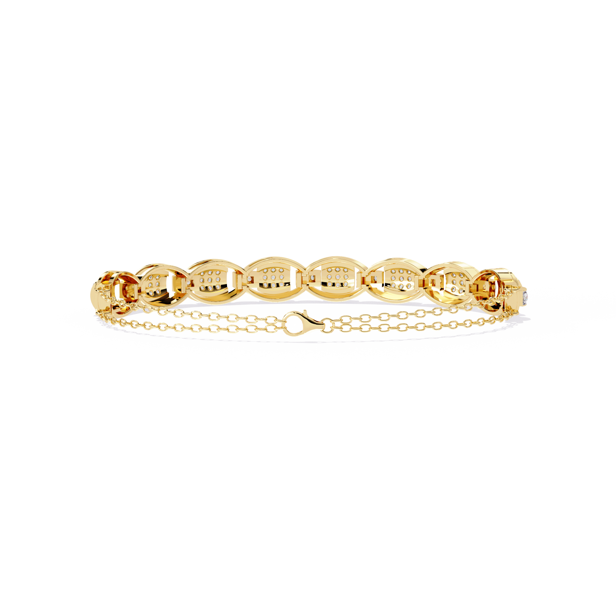 0.85 CT OVAL LINK SHIMMER BRACELET