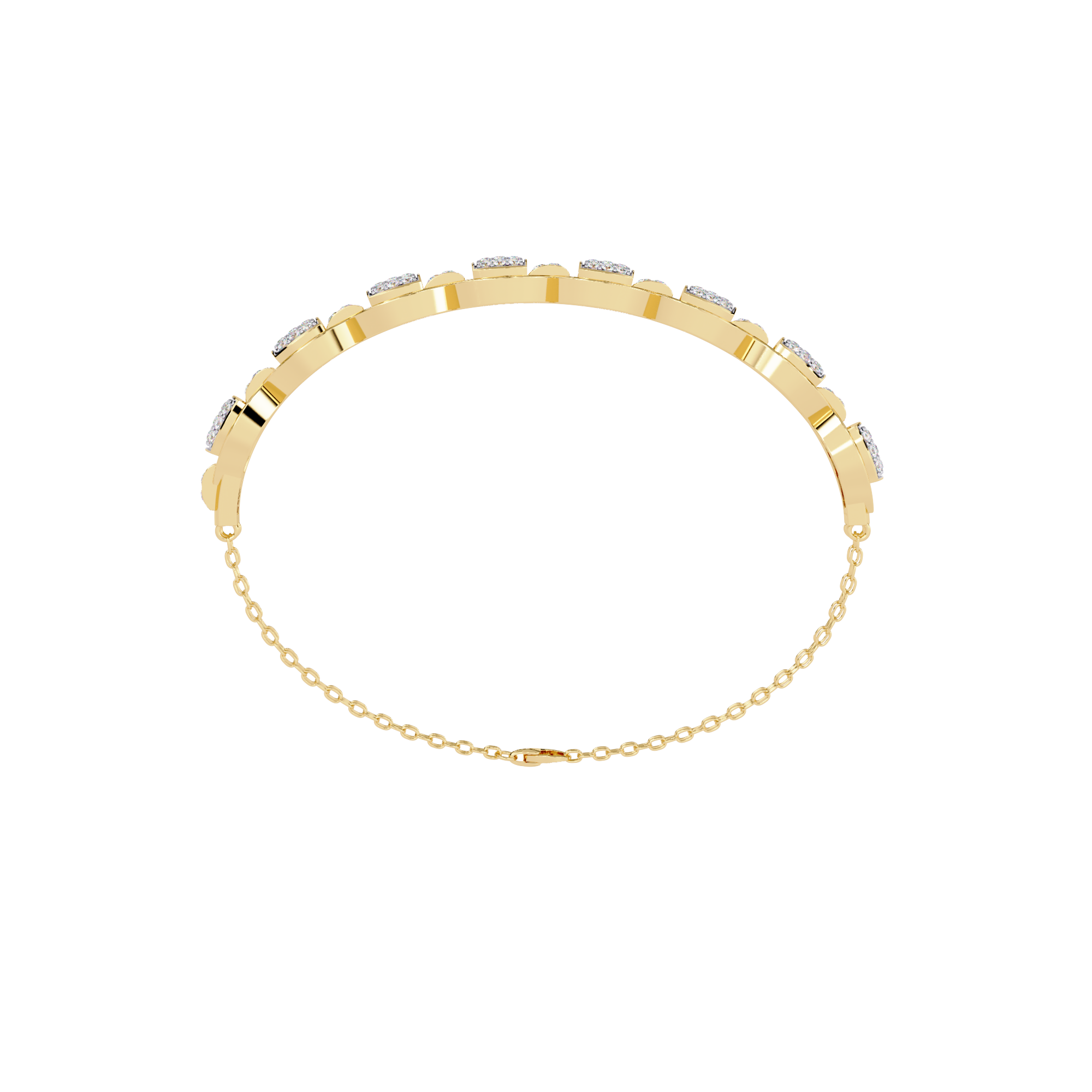 0.85 CT OVAL LINK SHIMMER BRACELET