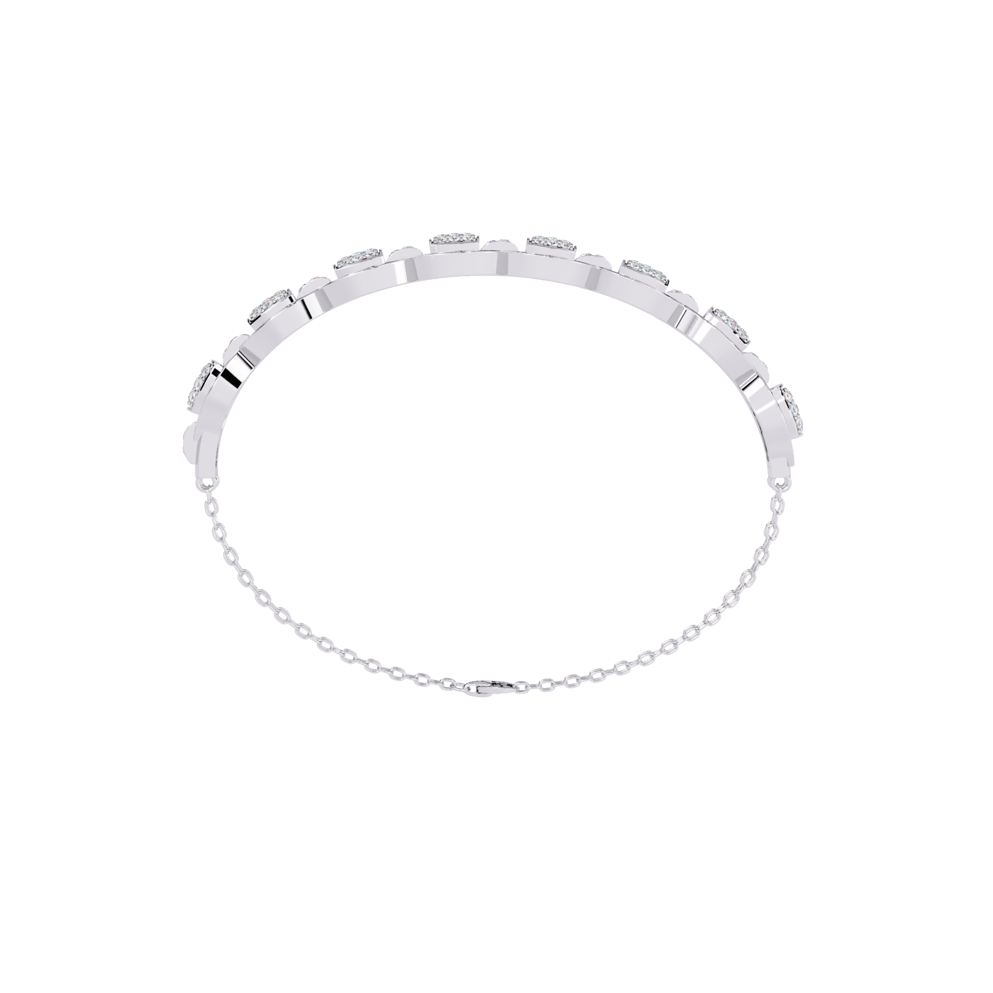 0.85 CT OVAL LINK SHIMMER BRACELET